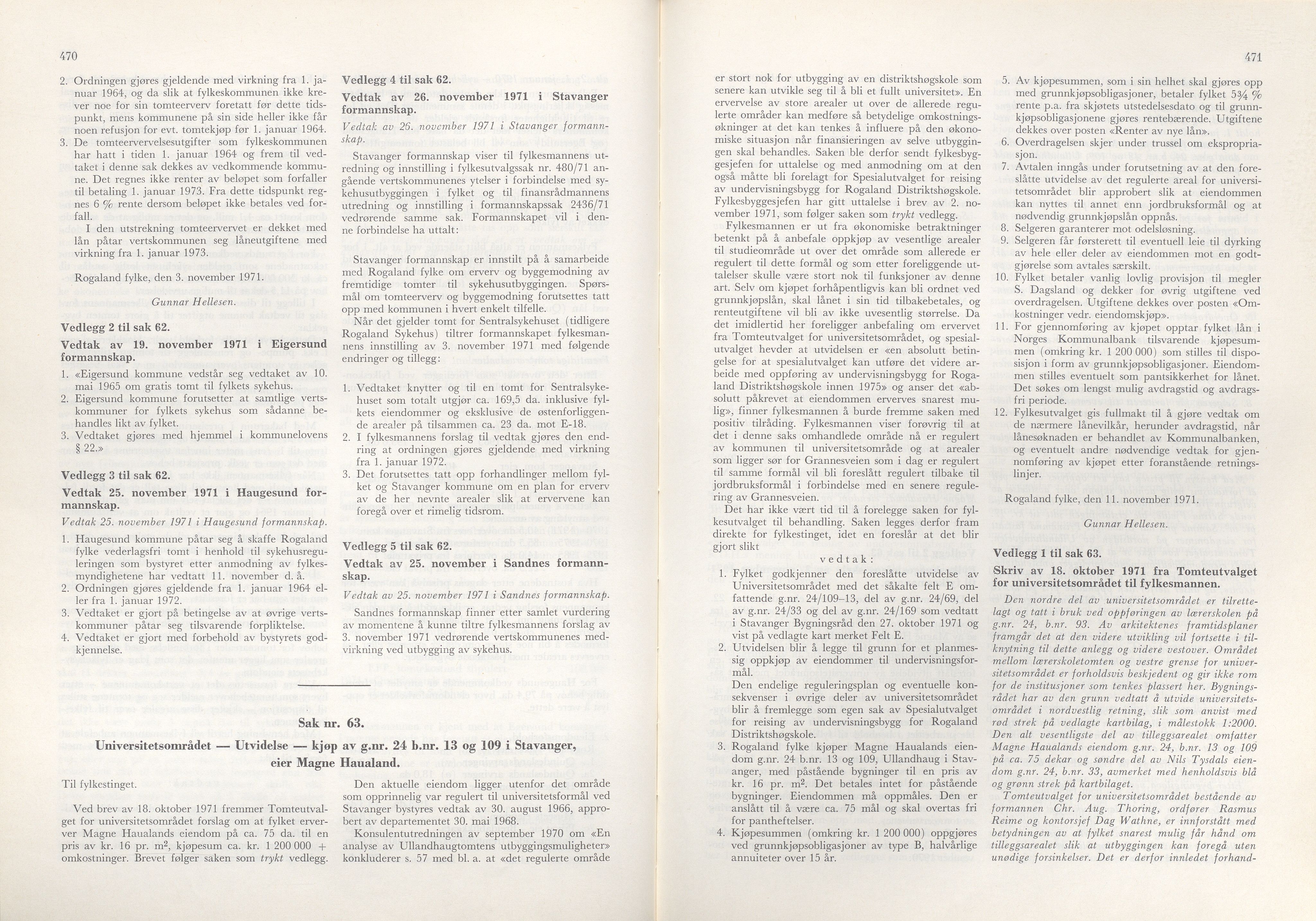 Rogaland fylkeskommune - Fylkesrådmannen , IKAR/A-900/A/Aa/Aaa/L0091: Møtebok , 1971, s. 470-471