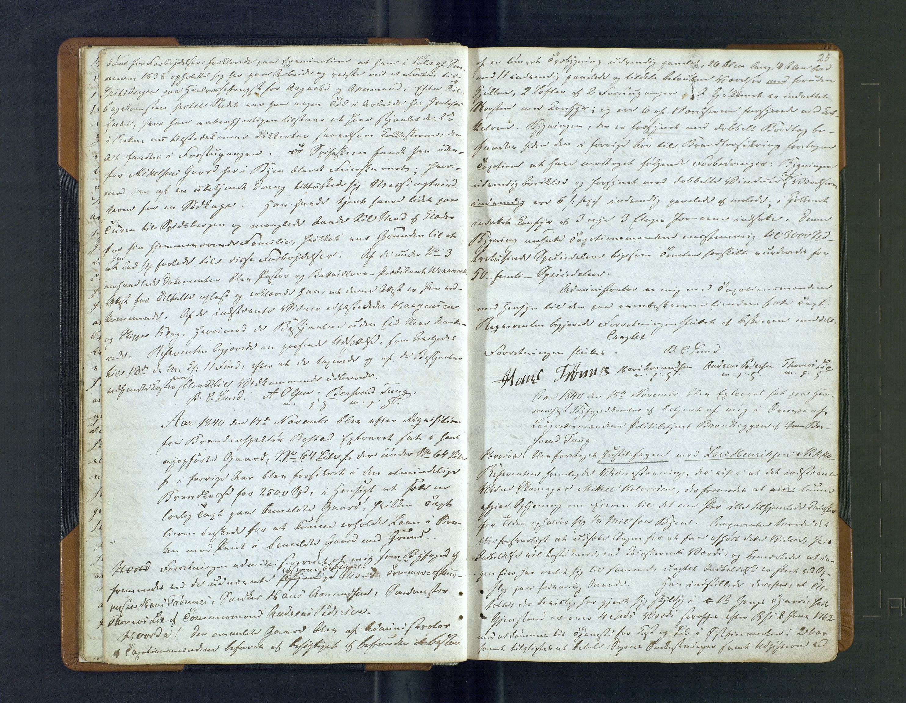 Hammerfest fogderi/sorenskriveri, AV/SATØ-S-0056/1/J/Ja/Jab/L0181: Ekstrarettsprotokoller, 1840-1846, s. 24-25