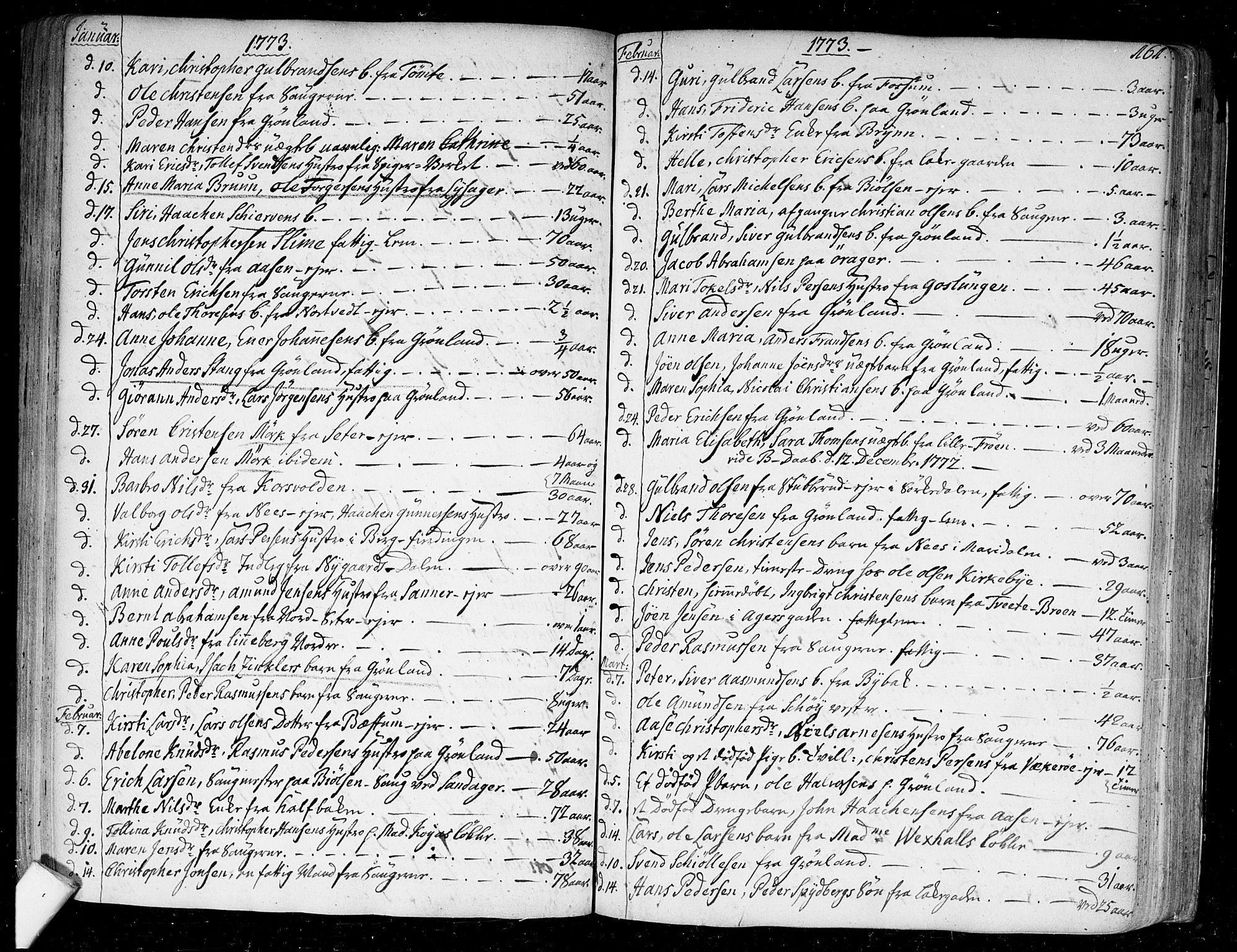 Aker prestekontor kirkebøker, AV/SAO-A-10861/F/L0009: Ministerialbok nr. 9, 1765-1785, s. 161