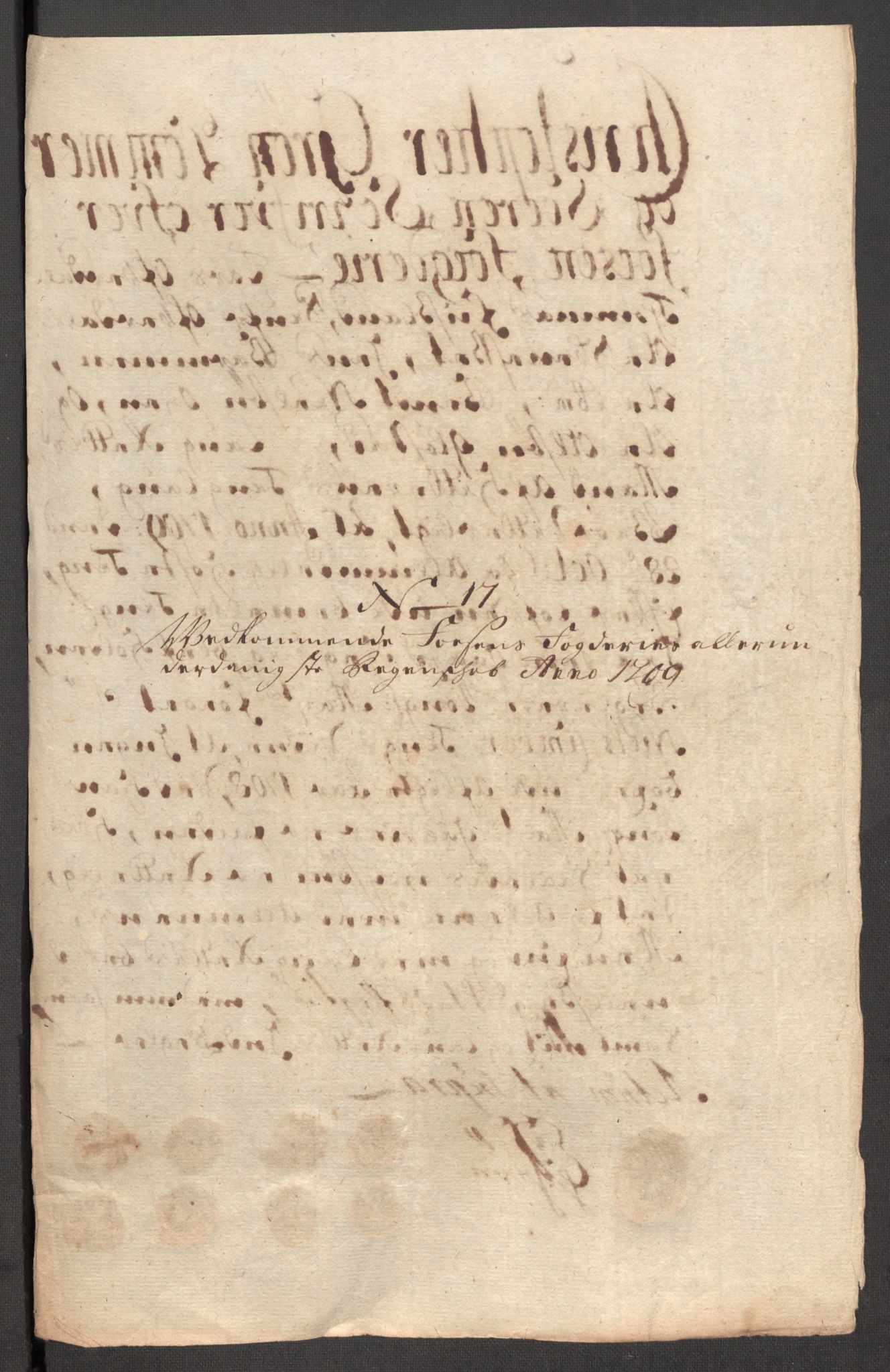 Rentekammeret inntil 1814, Reviderte regnskaper, Fogderegnskap, AV/RA-EA-4092/R57/L3858: Fogderegnskap Fosen, 1708-1709, s. 314