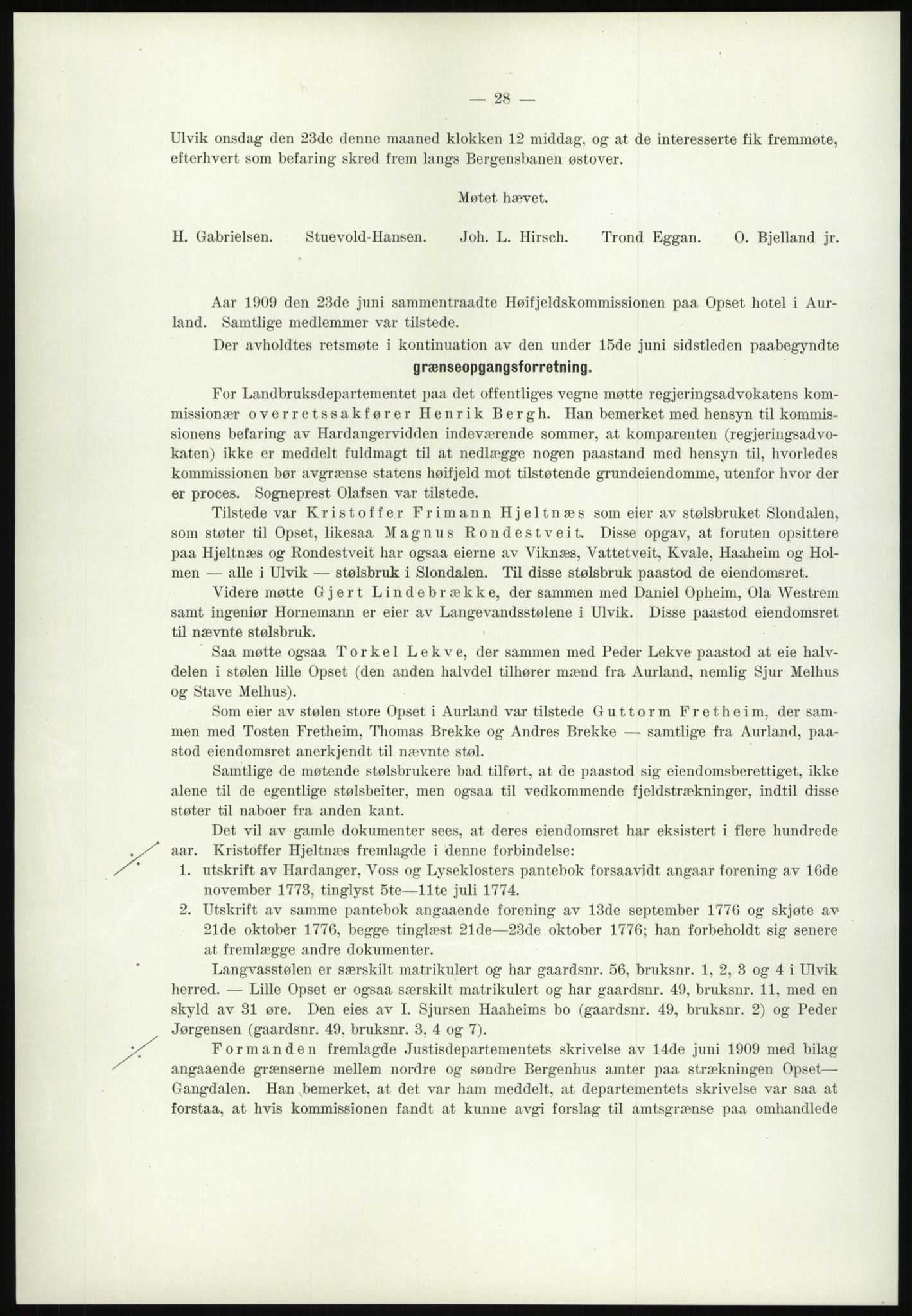 Høyfjellskommisjonen, AV/RA-S-1546/X/Xa/L0001: Nr. 1-33, 1909-1953, s. 38
