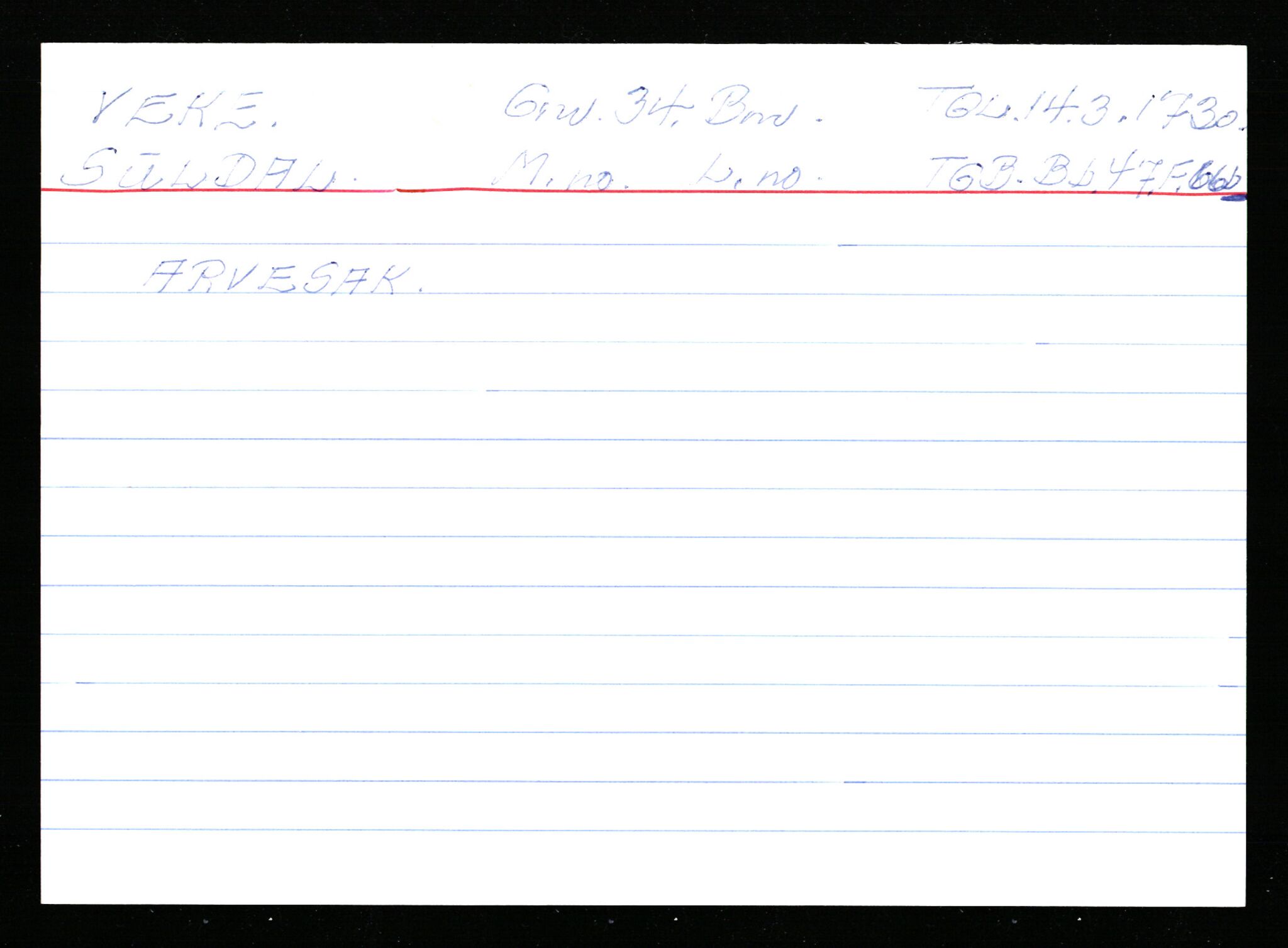 Statsarkivet i Stavanger, AV/SAST-A-101971/03/Y/Ym/L0065: Åstedskort sortert etter gårdsnavn: Vatland - Vervig, 1600-1950, s. 416