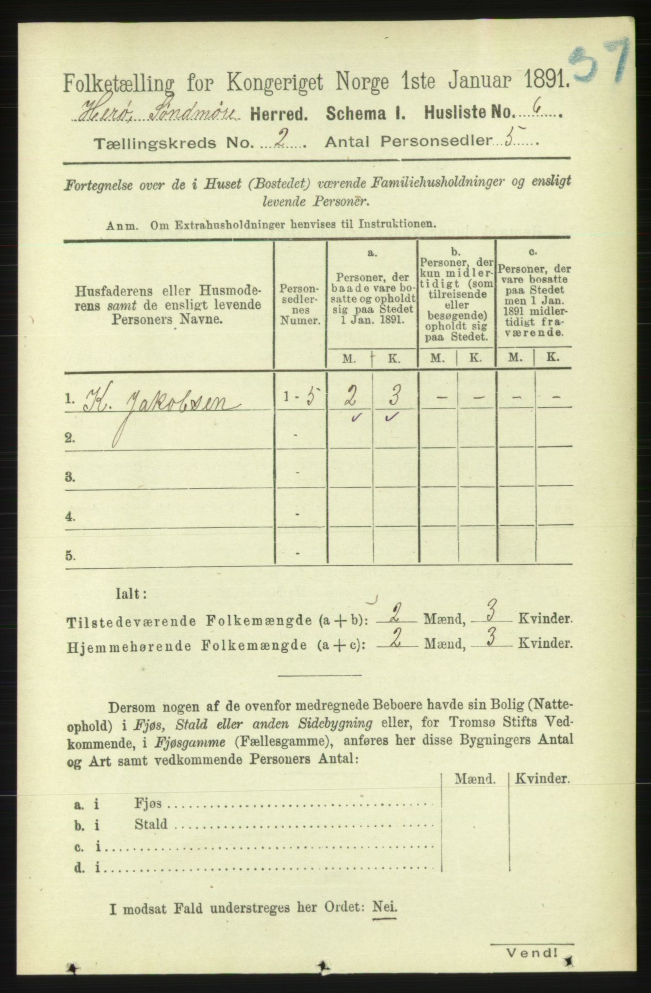 RA, Folketelling 1891 for 1515 Herøy herred, 1891, s. 451