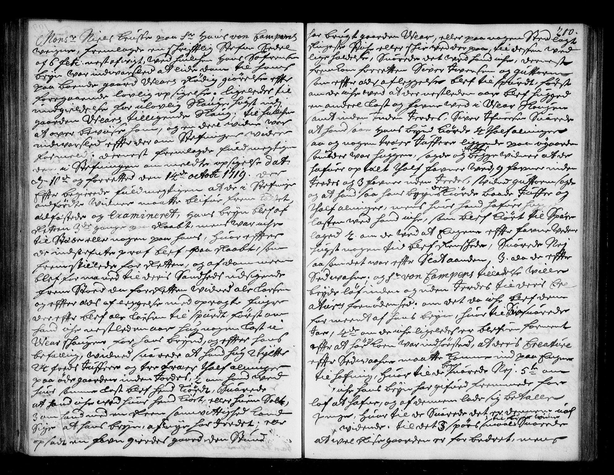 Lier, Røyken og Hurum sorenskriveri, AV/SAKO-A-89/F/Fa/L0044: Tingbok, 1716-1721, s. 200