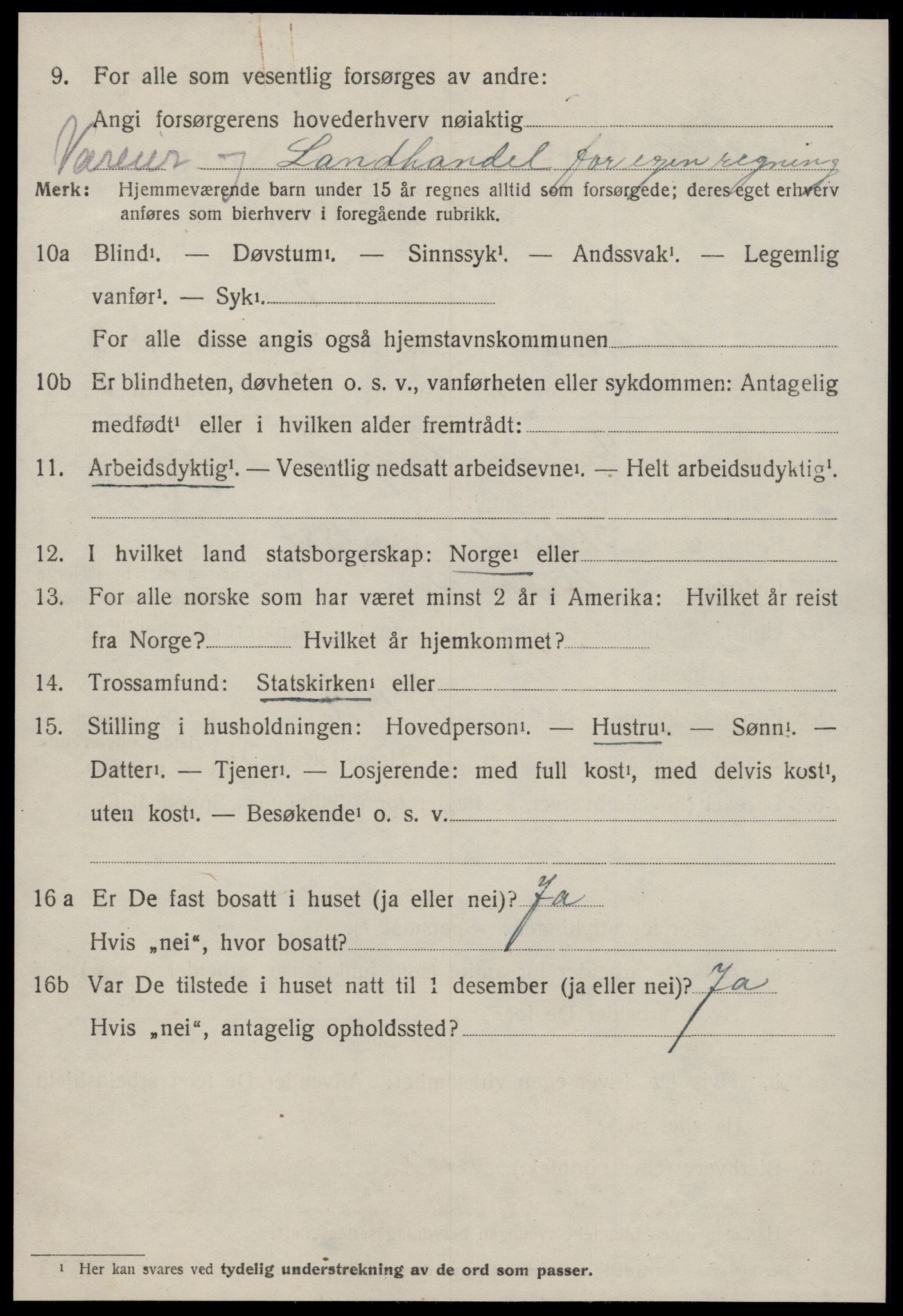 SAT, Folketelling 1920 for 1574 Brattvær herred, 1920, s. 1163