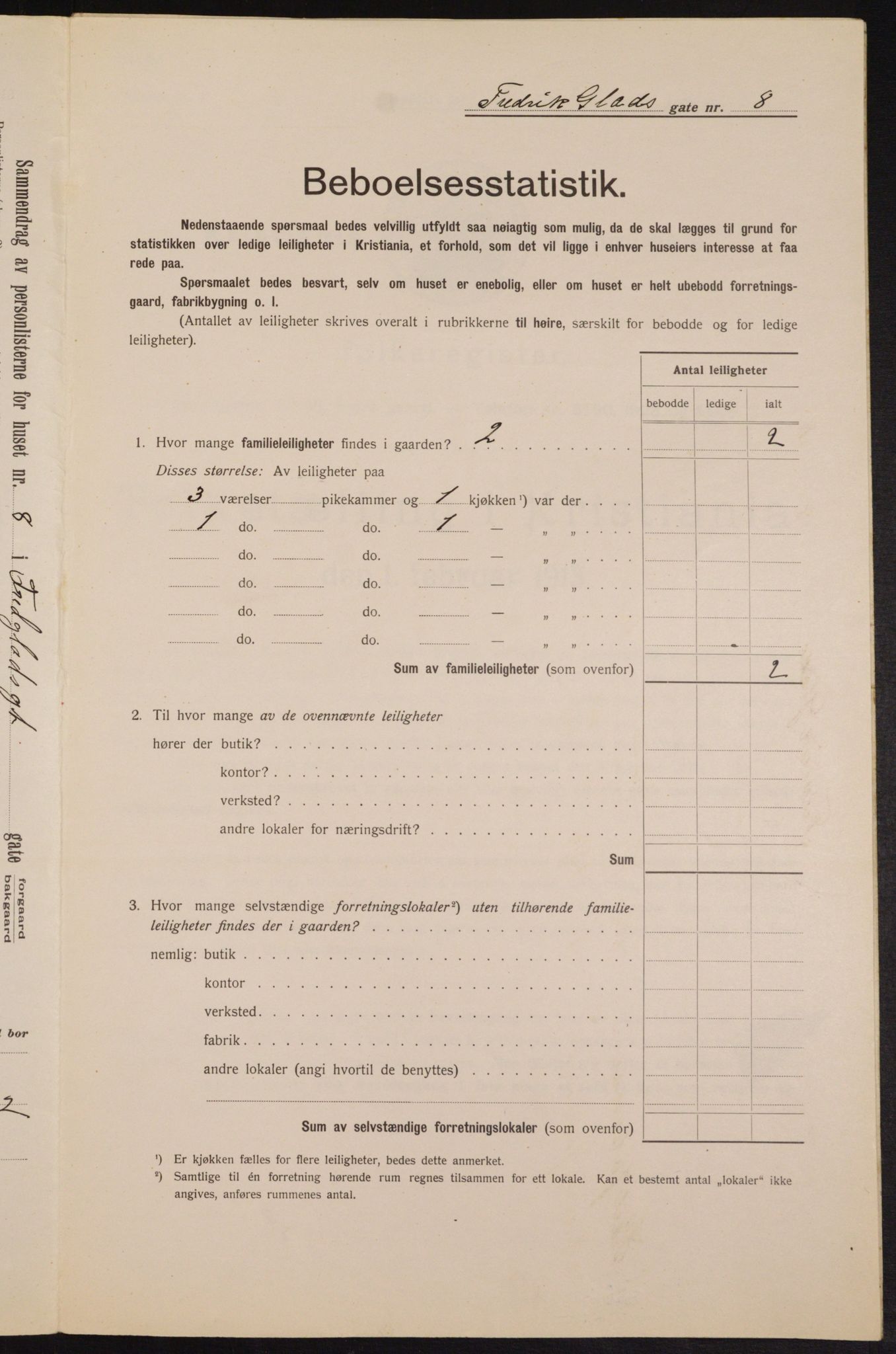 OBA, Kommunal folketelling 1.2.1913 for Kristiania, 1913, s. 26696