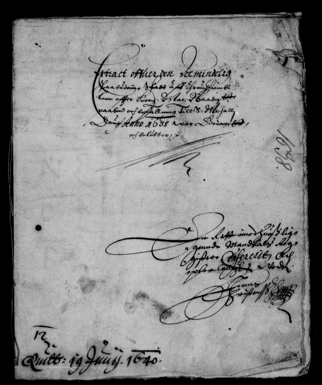 Rentekammeret inntil 1814, Reviderte regnskaper, Lensregnskaper, RA/EA-5023/R/Rb/Rbw/L0064: Trondheim len, 1638-1639