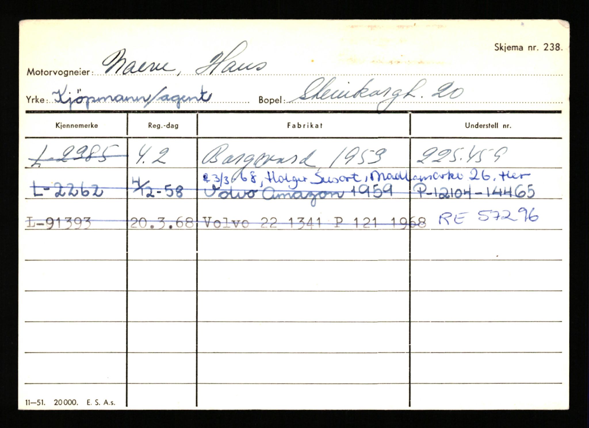 Stavanger trafikkstasjon, SAST/A-101942/0/H/L0026: Myhre - Nilsen J., 1930-1971, s. 1257