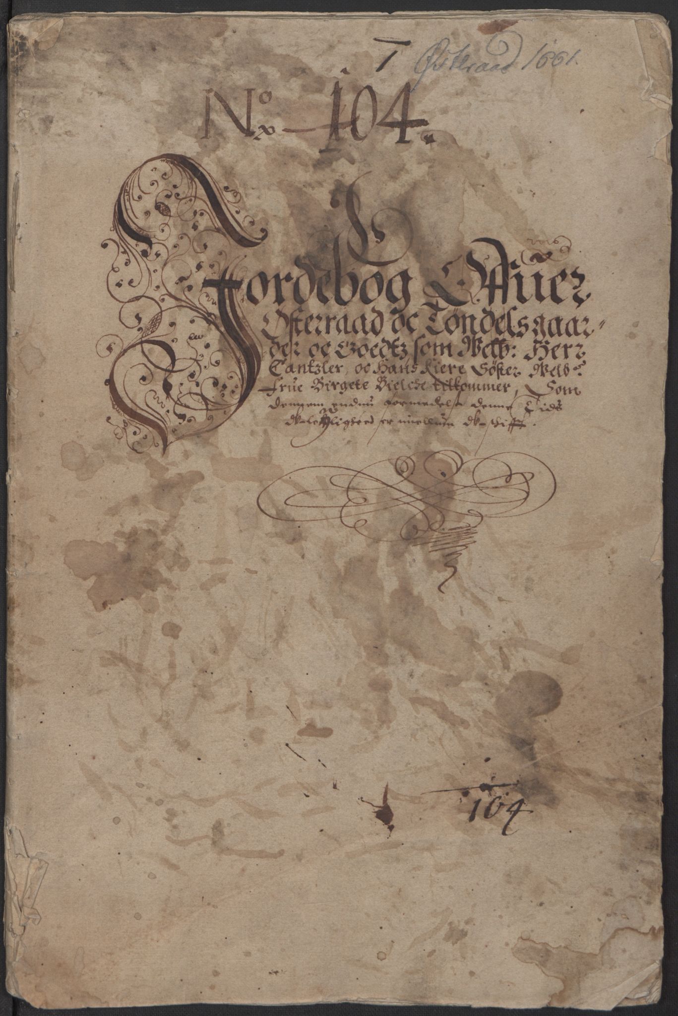 Rentekammeret inntil 1814, Realistisk ordnet avdeling, RA/EA-4070/L/L0029/0005: Trondheim lagdømme: / Jordebok over Østråt og Tøndel gård og gods, 1661