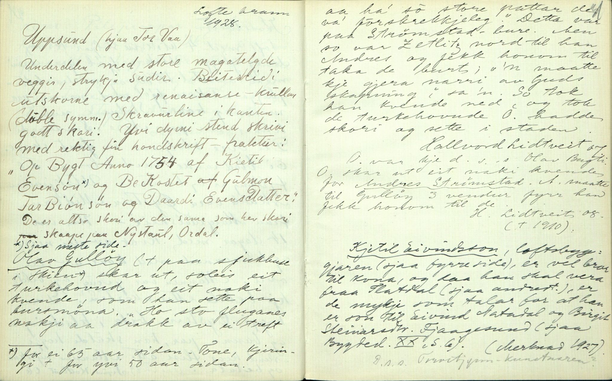 Rikard Berge, TEMU/TGM-A-1003/F/L0002/0026: 031-060 Innholdslister / 56 Folkekunst. Utskurd, snikring, timbring, svarving etc. , 1910, s. 30-31