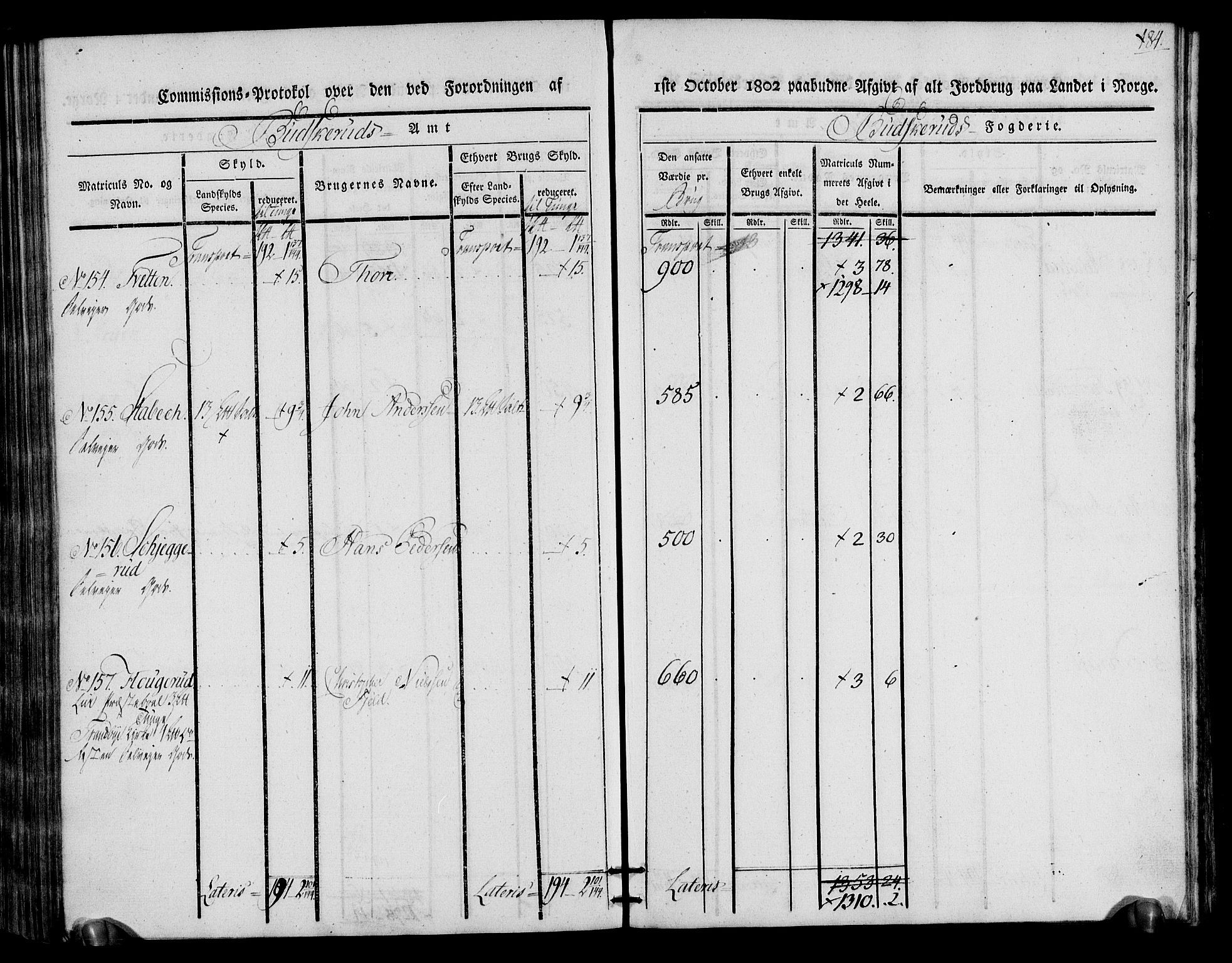 Rentekammeret inntil 1814, Realistisk ordnet avdeling, AV/RA-EA-4070/N/Ne/Nea/L0064: Buskerud fogderi. Kommisjonsprotokoll for Lier prestegjeld, 1803, s. 85