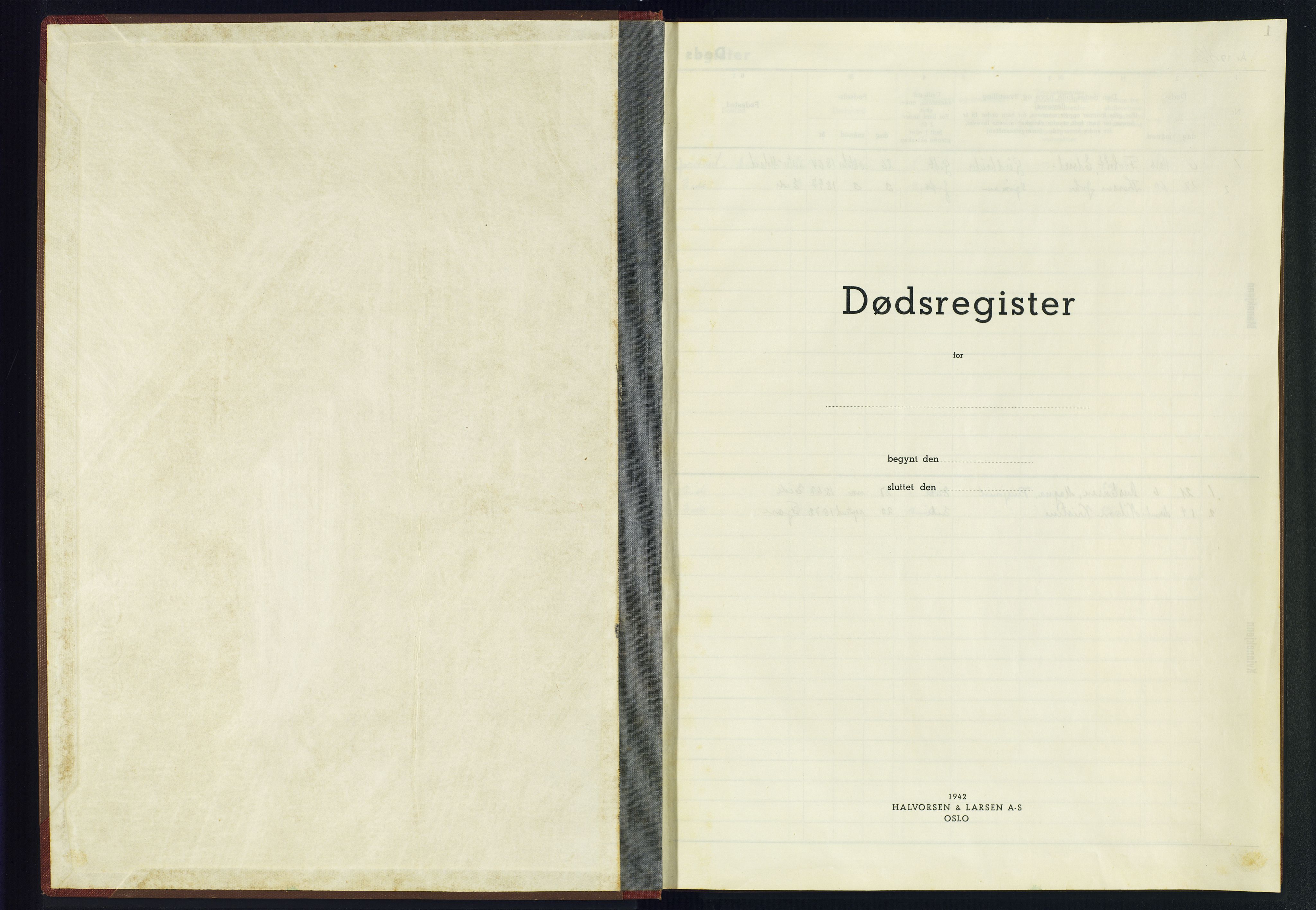 Hommedal sokneprestkontor, AV/SAK-1111-0023/J/Jf/L0006: Dødsfallsregister Eide, 1943-1945