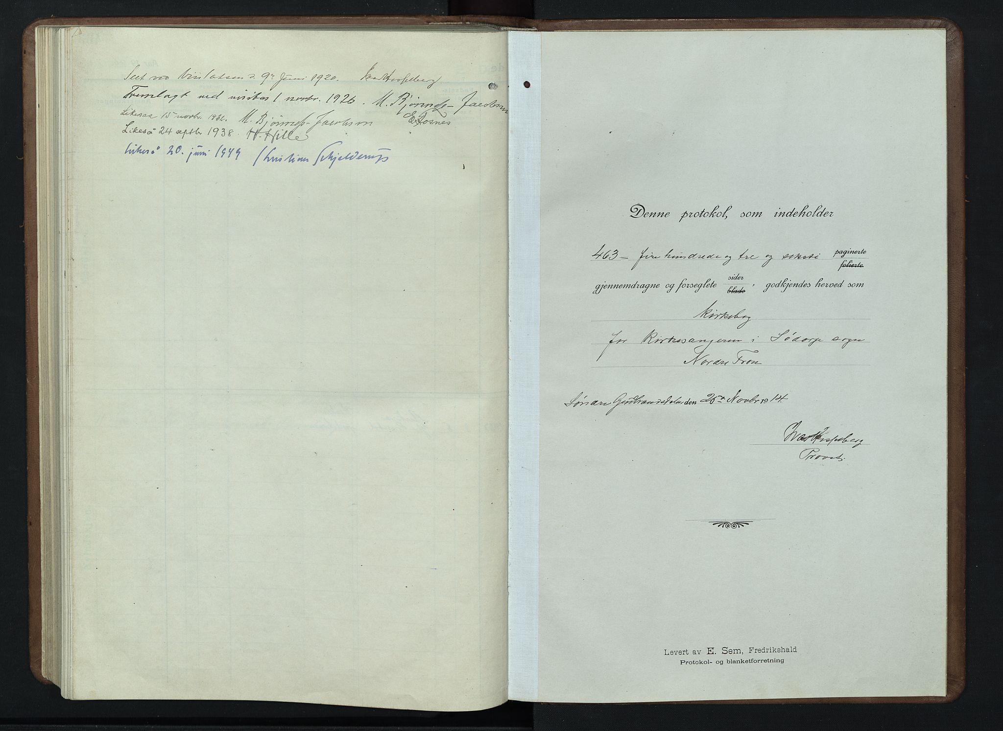 Nord-Fron prestekontor, AV/SAH-PREST-080/H/Ha/Hab/L0007: Klokkerbok nr. 7, 1915-1946