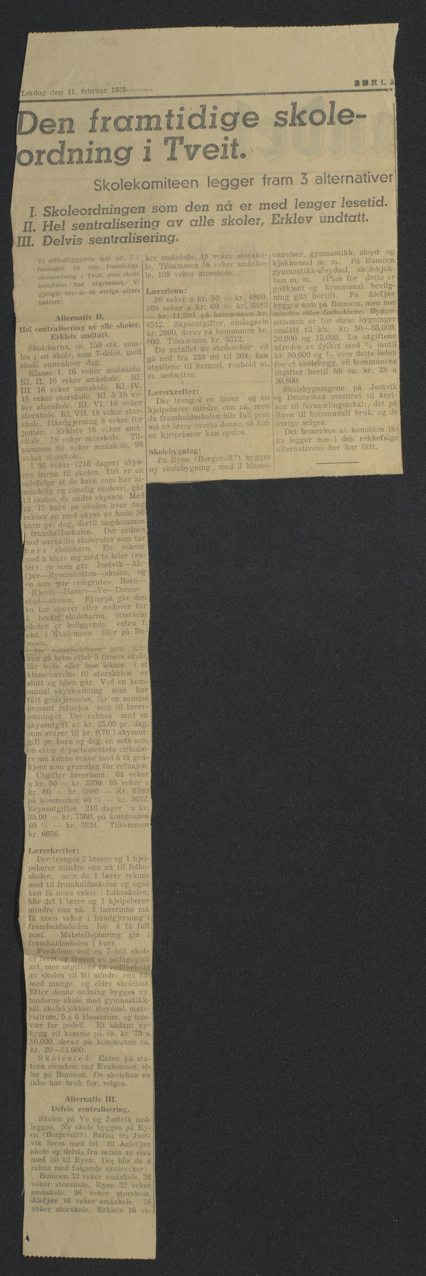 Tveit bygdesogenemnd, AV/SAK-D/0770/F/L0001: A - Emneordnet materiale, 1576-1945, s. 411