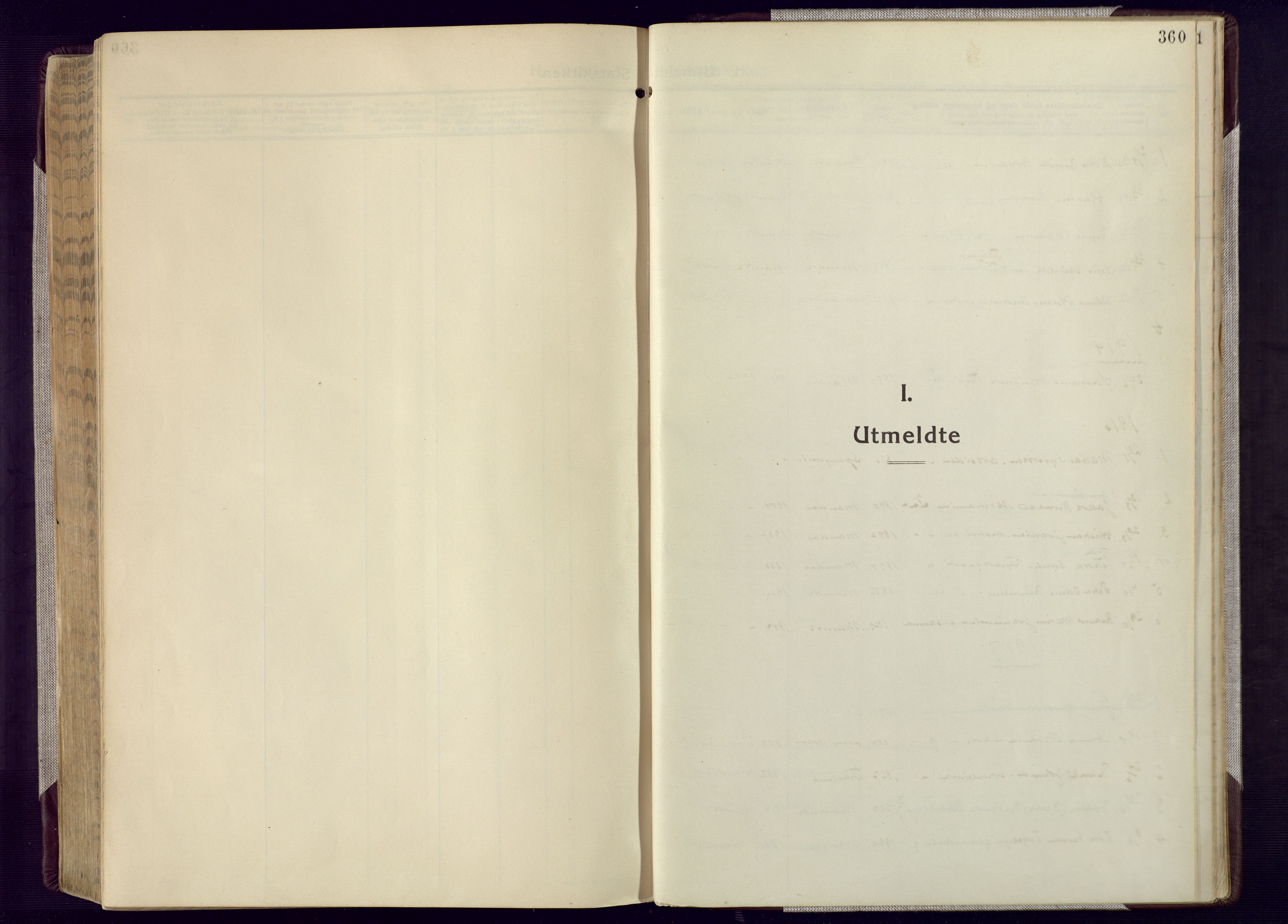 Mandal sokneprestkontor, SAK/1111-0030/F/Fa/Fac/L0001: Ministerialbok nr. A 1, 1913-1925, s. 360