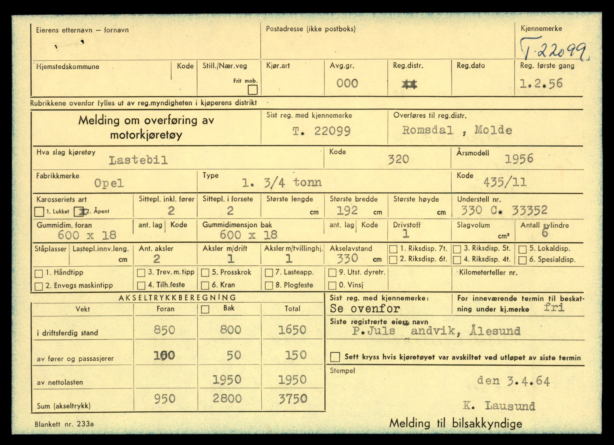 Møre og Romsdal vegkontor - Ålesund trafikkstasjon, AV/SAT-A-4099/F/Fe/L0032: Registreringskort for kjøretøy T 11997 - T 12149, 1927-1998, s. 2563