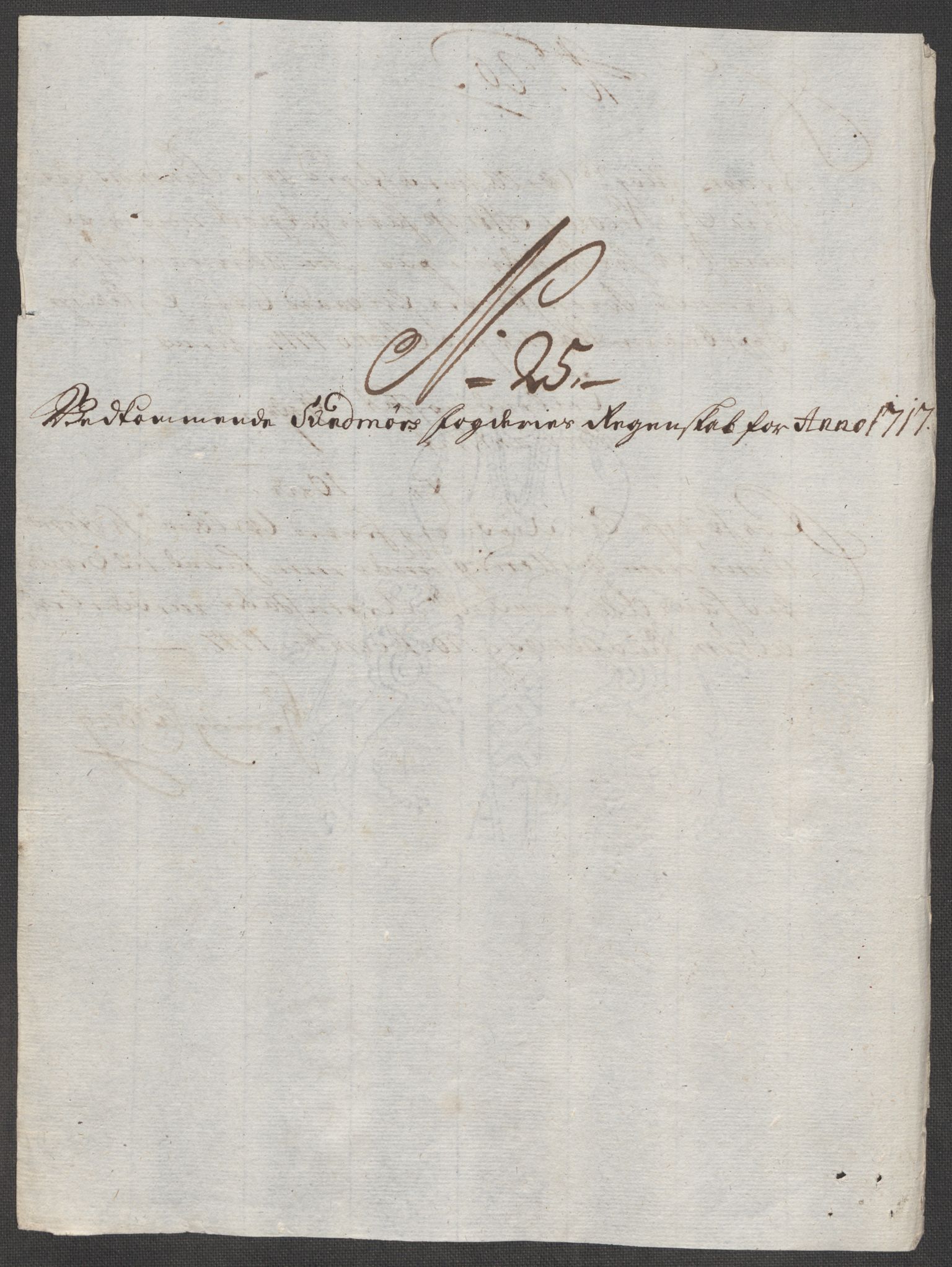 Rentekammeret inntil 1814, Reviderte regnskaper, Fogderegnskap, RA/EA-4092/R54/L3569: Fogderegnskap Sunnmøre, 1717, s. 200