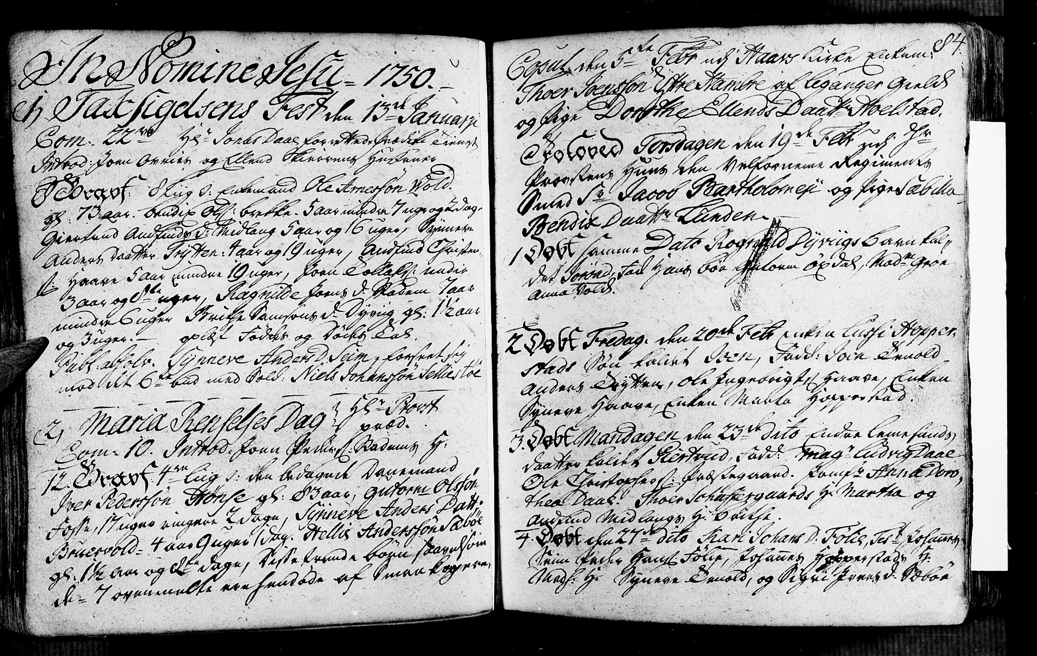 Vik sokneprestembete, SAB/A-81501: Ministerialbok nr. A 2 /1, 1740-1757, s. 84