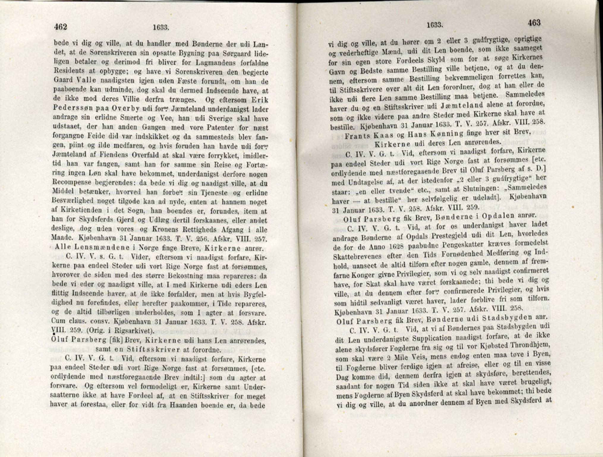 Publikasjoner utgitt av Det Norske Historiske Kildeskriftfond, PUBL/-/-/-: Norske Rigs-Registranter, bind 6, 1628-1634, s. 462-463