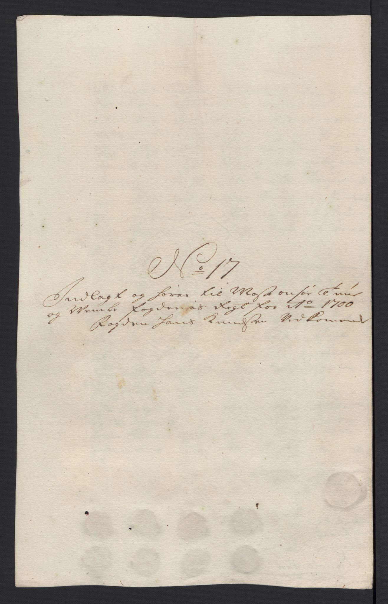 Rentekammeret inntil 1814, Reviderte regnskaper, Fogderegnskap, AV/RA-EA-4092/R04/L0129: Fogderegnskap Moss, Onsøy, Tune, Veme og Åbygge, 1700, s. 423