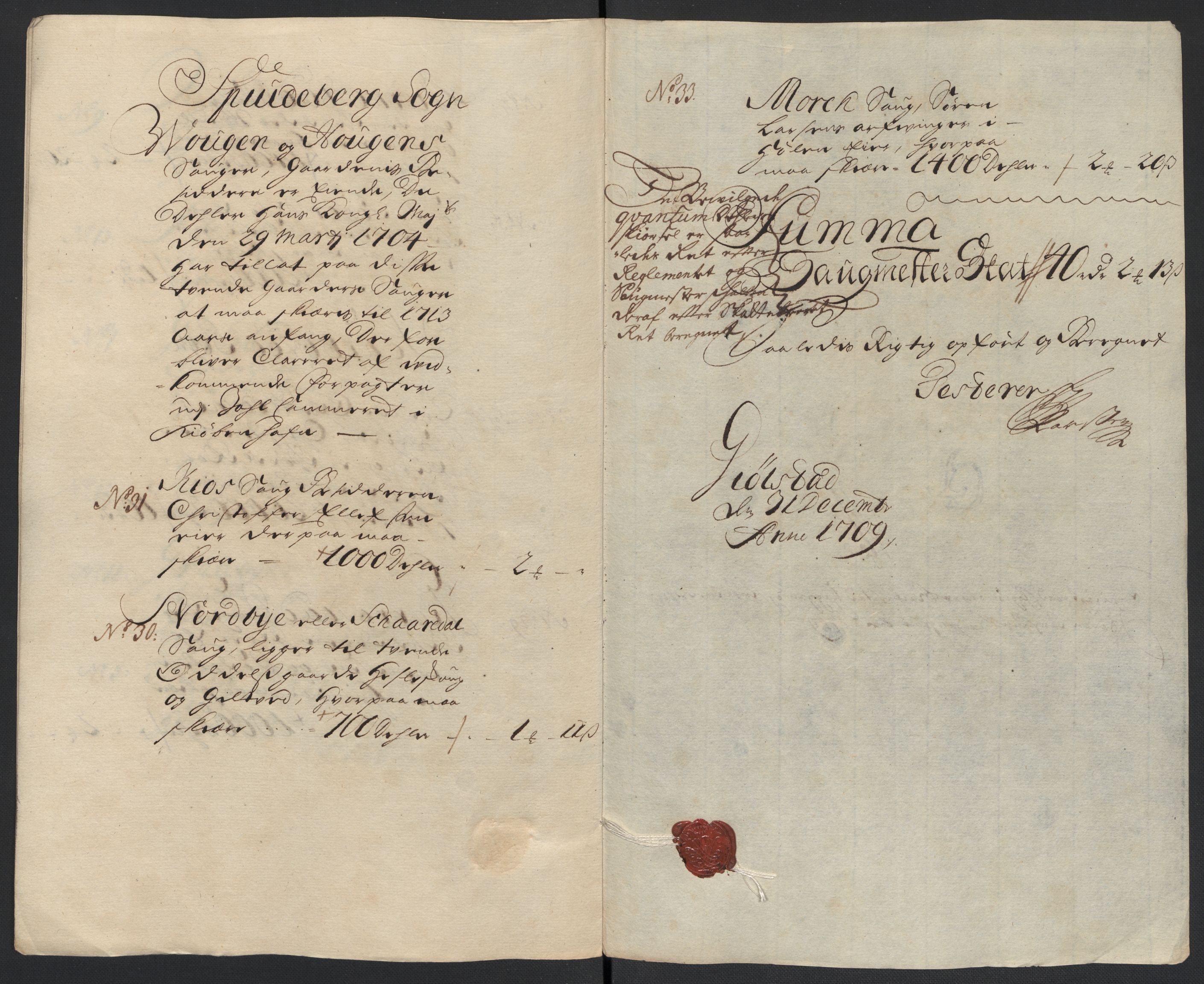 Rentekammeret inntil 1814, Reviderte regnskaper, Fogderegnskap, RA/EA-4092/R07/L0301: Fogderegnskap Rakkestad, Heggen og Frøland, 1709, s. 189
