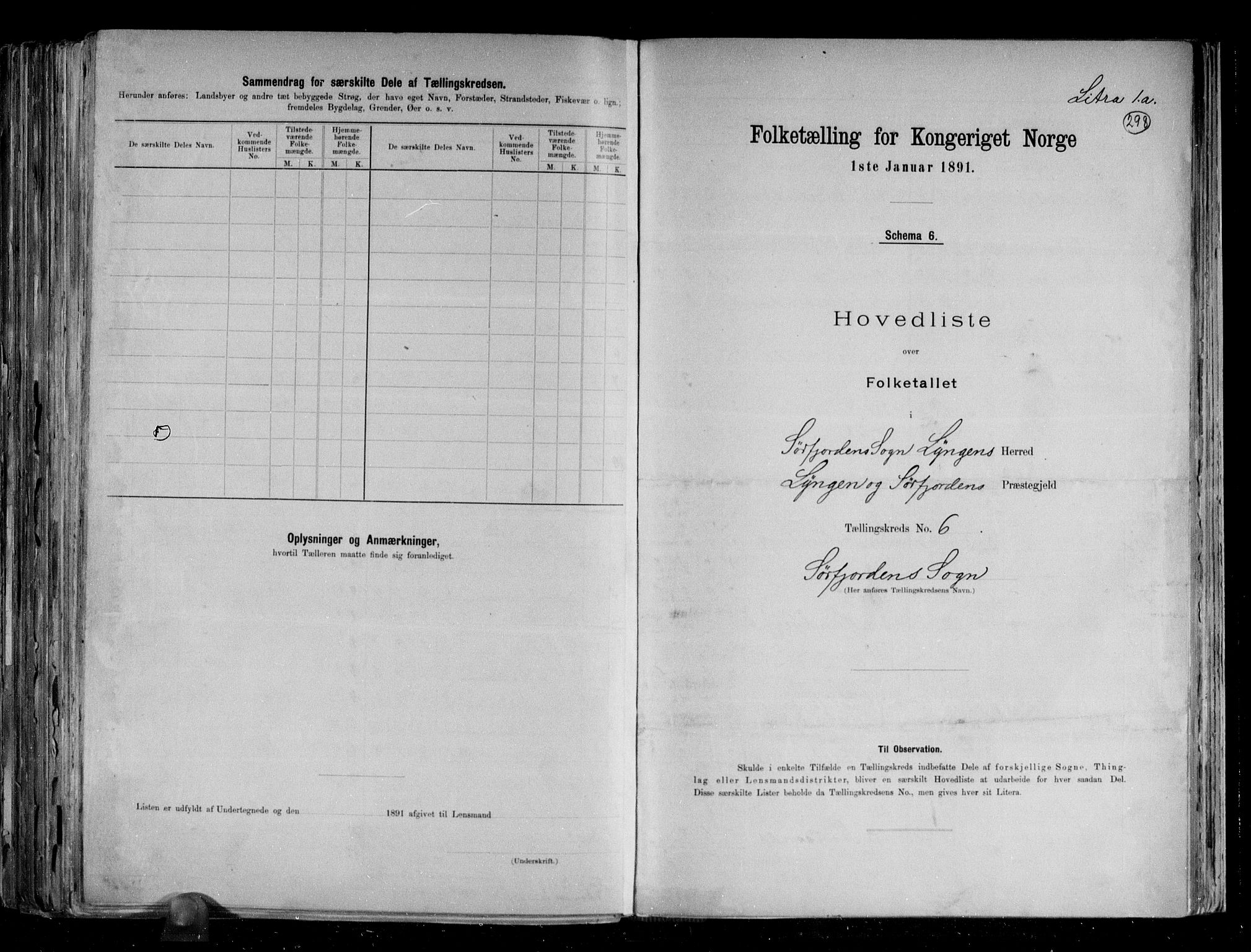 RA, Folketelling 1891 for 1938 Lyngen herred, 1891, s. 20