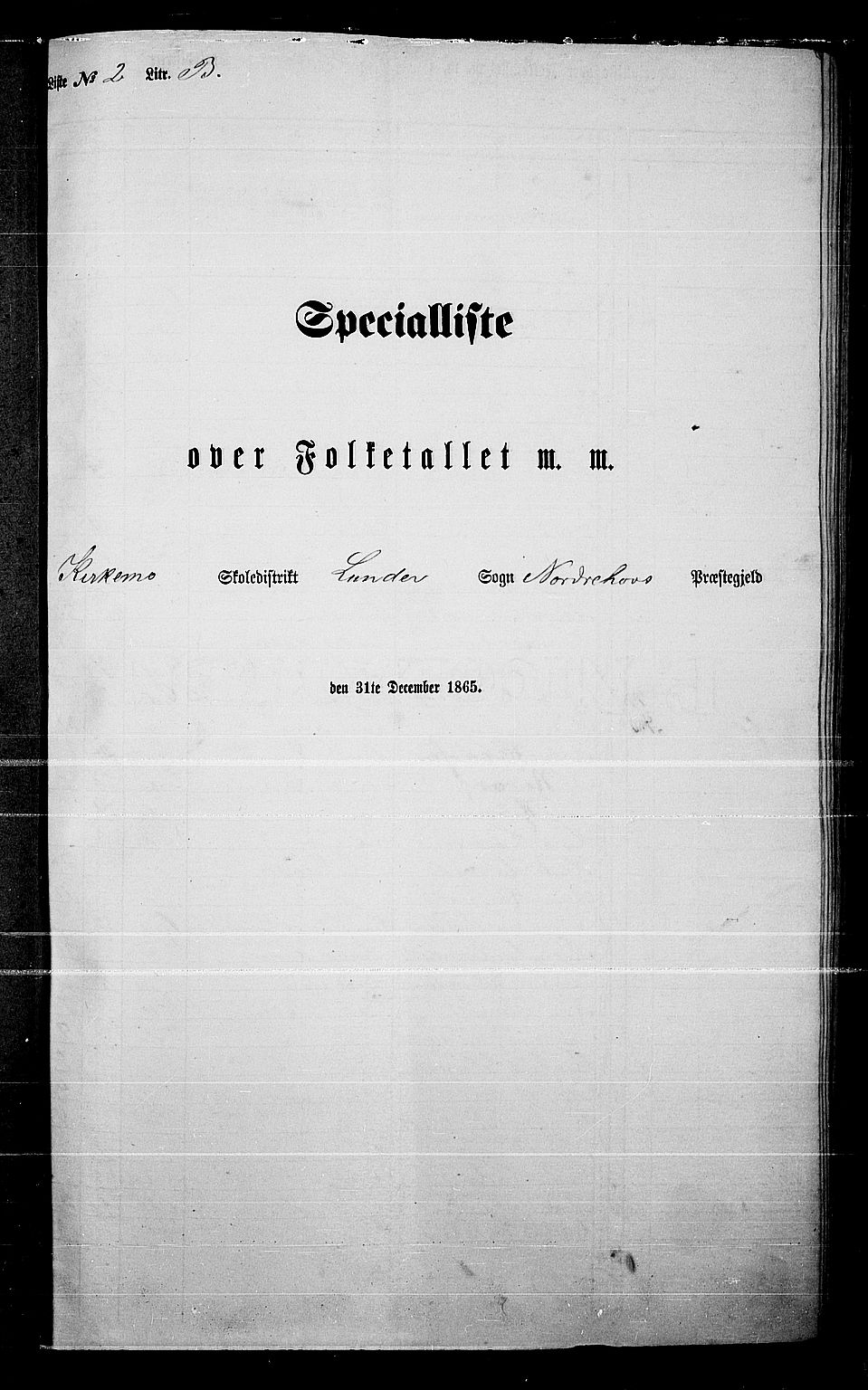 RA, Folketelling 1865 for 0613L Norderhov prestegjeld, Norderhov sokn, Haug sokn og Lunder sokn, 1865, s. 41