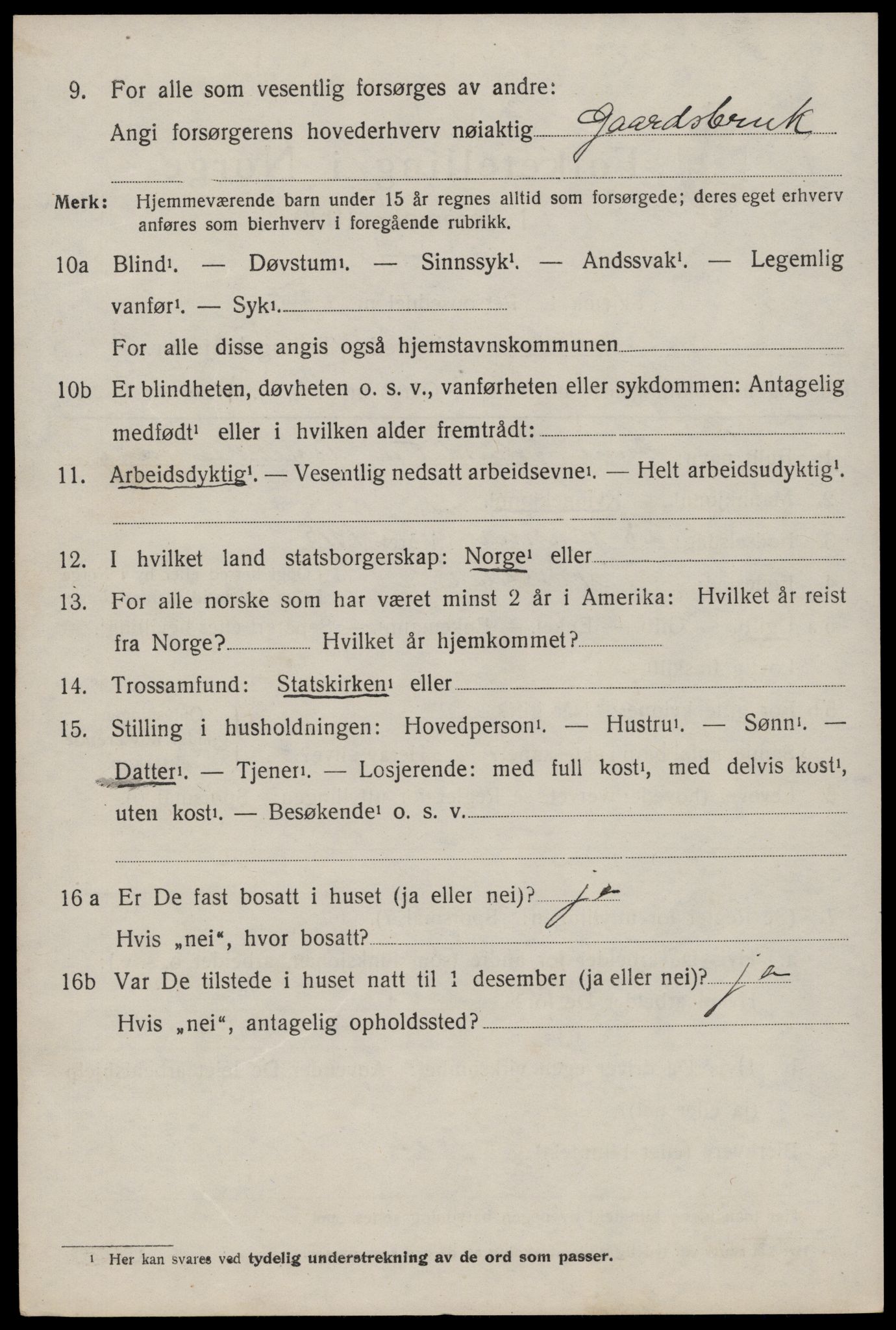 SAKO, Folketelling 1920 for 0830 Nissedal herred, 1920, s. 1812