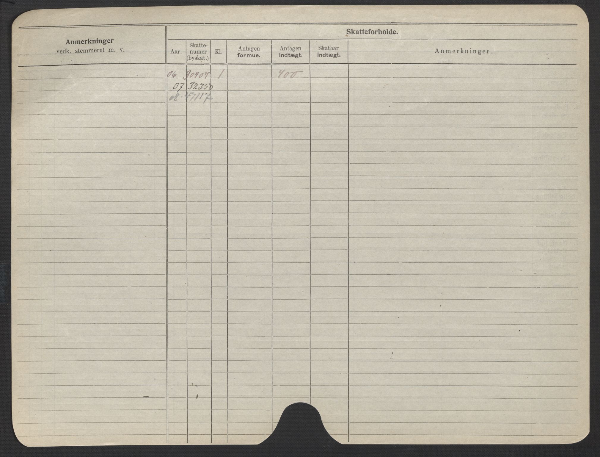 Oslo folkeregister, Registerkort, SAO/A-11715/F/Fa/Fac/L0018: Kvinner, 1906-1914, s. 100b