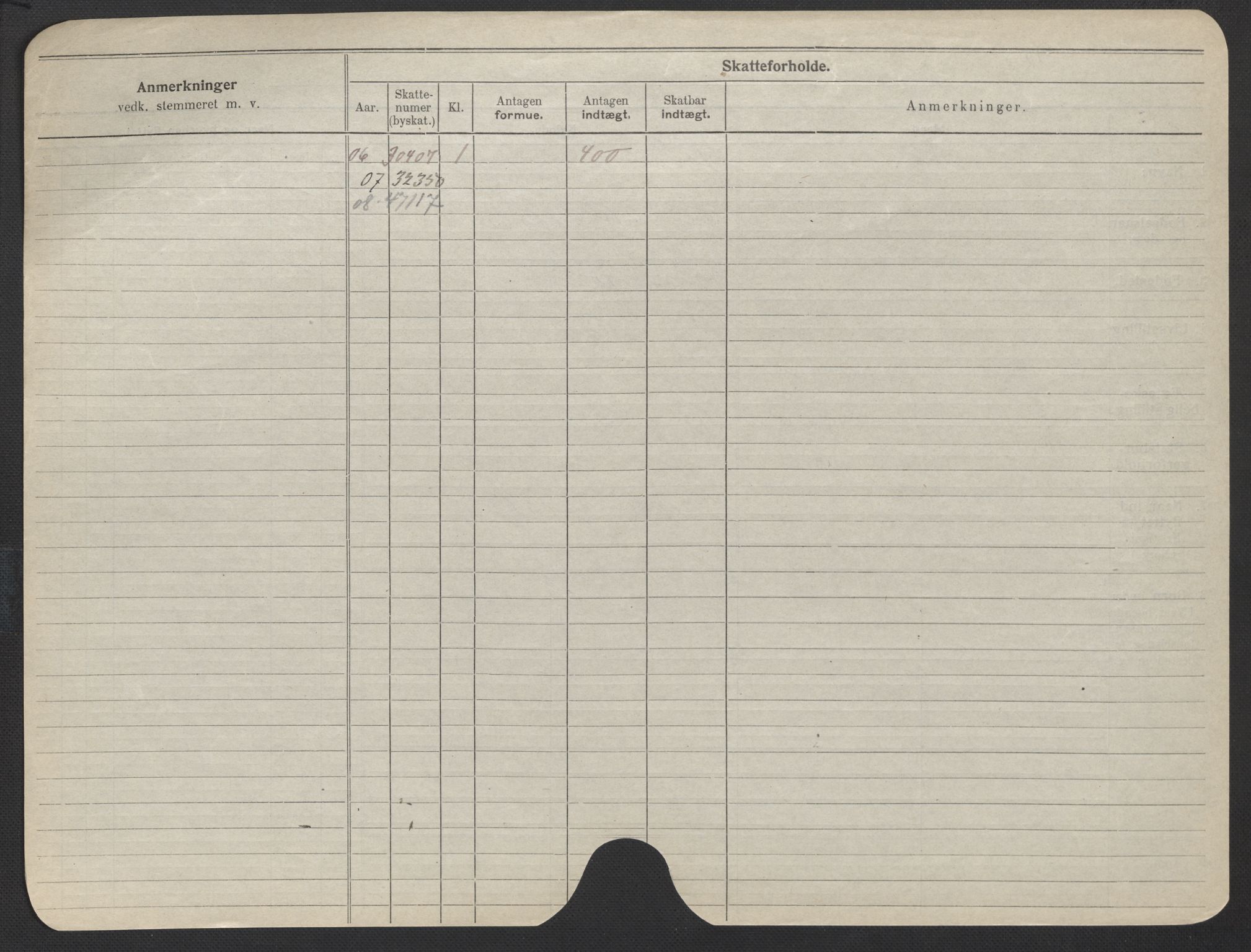 Oslo folkeregister, Registerkort, AV/SAO-A-11715/F/Fa/Fac/L0018: Kvinner, 1906-1914, s. 100b