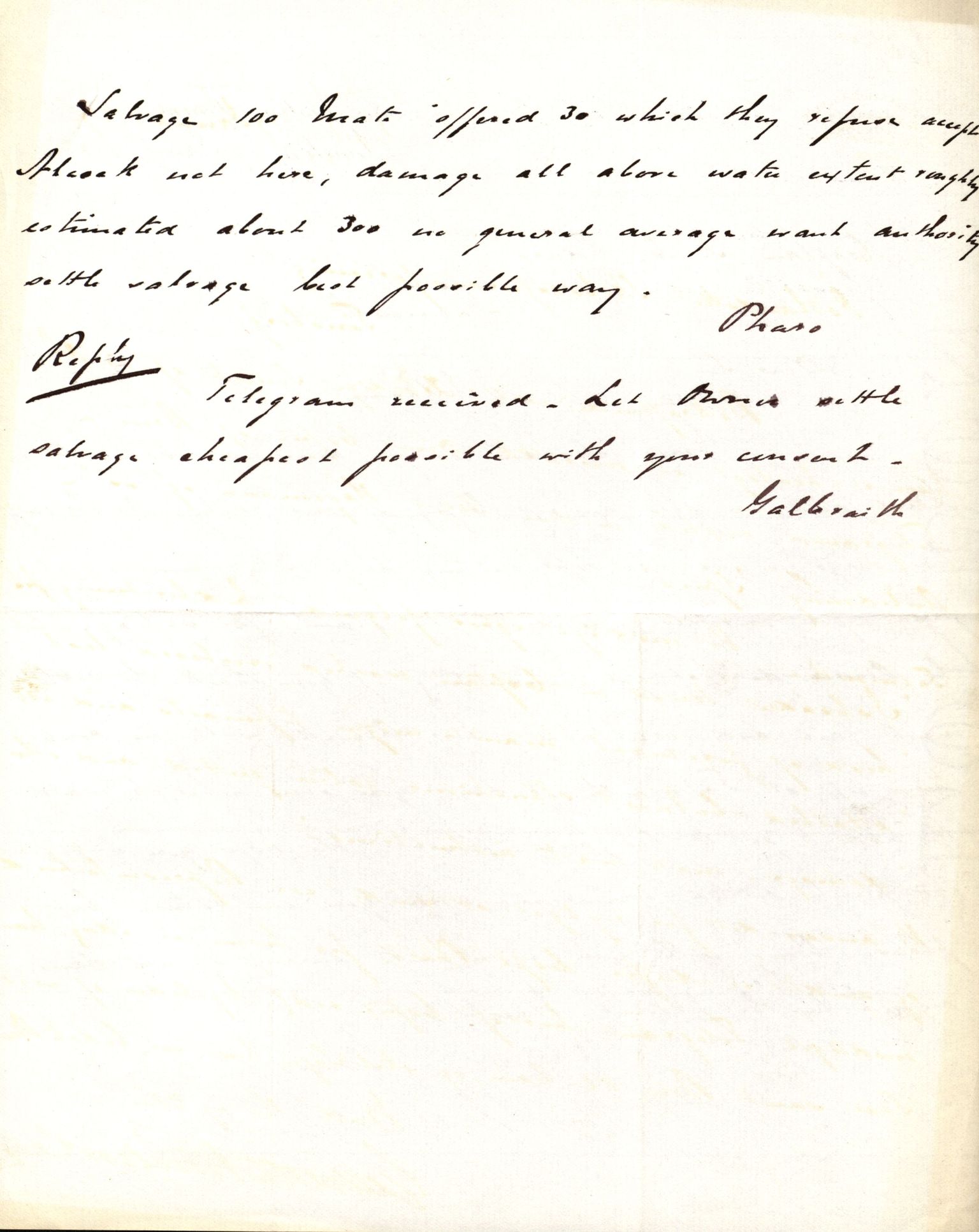 Pa 63 - Østlandske skibsassuranceforening, VEMU/A-1079/G/Ga/L0021/0002: Havaridokumenter / Isbaaden, Ragna, Sylphiden, Nyassa, 1887, s. 8
