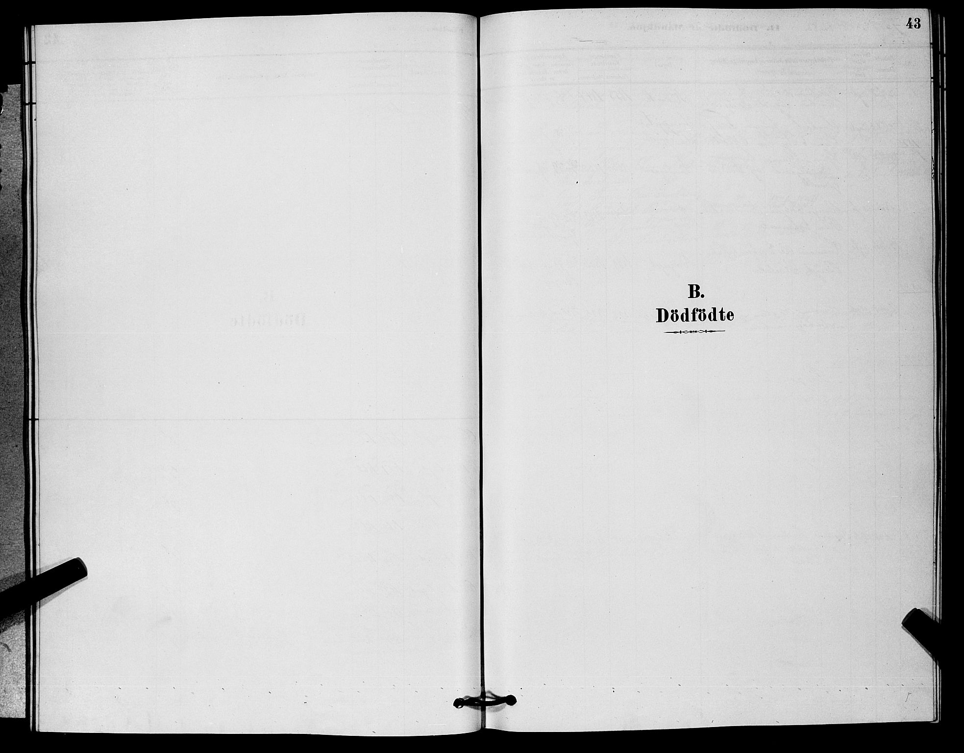 Nore kirkebøker, SAKO/A-238/G/Ga/L0002: Klokkerbok nr. I 2, 1878-1885, s. 43