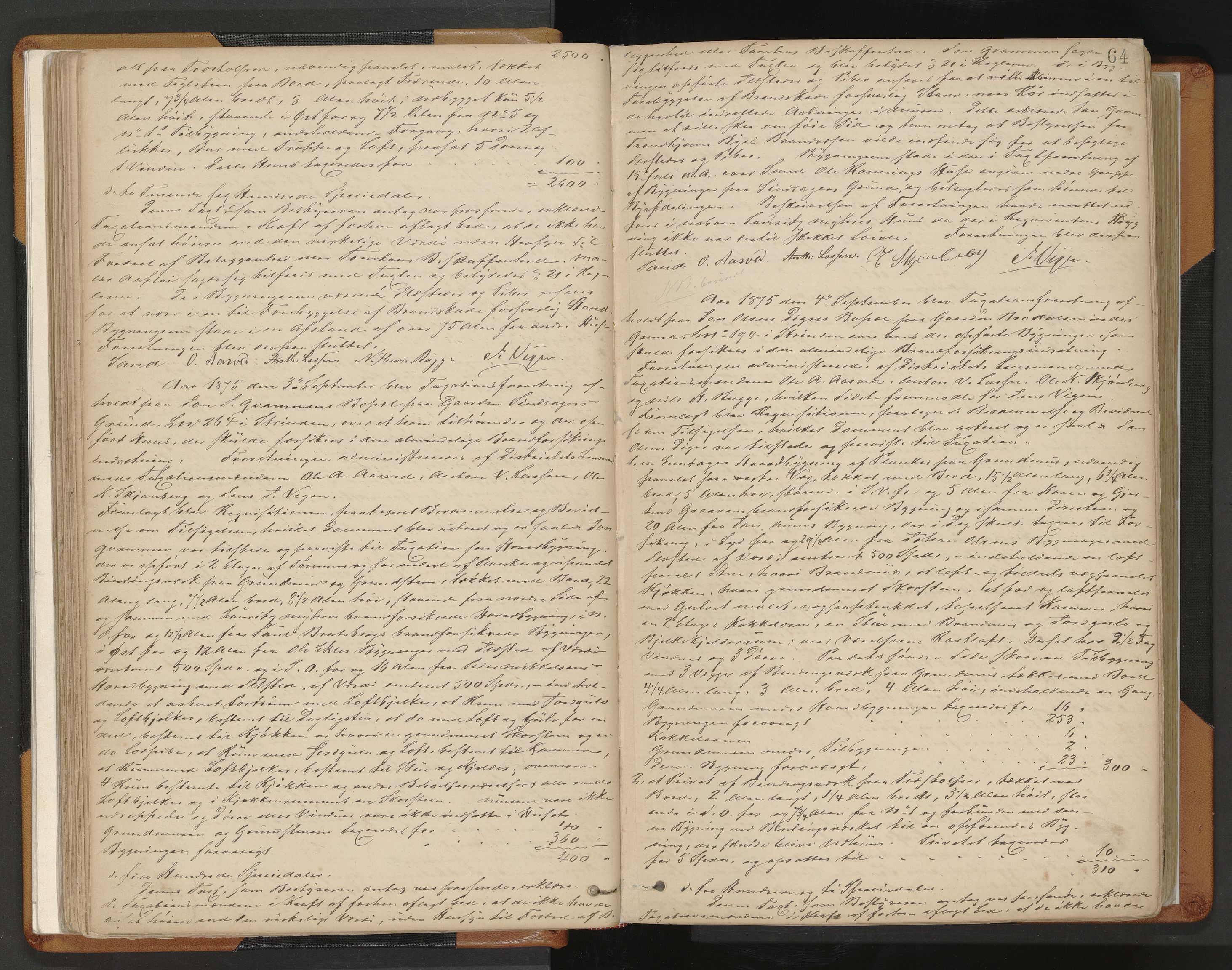 Norges Brannkasse Strinda, AV/SAT-A-5516/Fa/L0002: Branntakstprotokoll, 1874-1895, s. 64