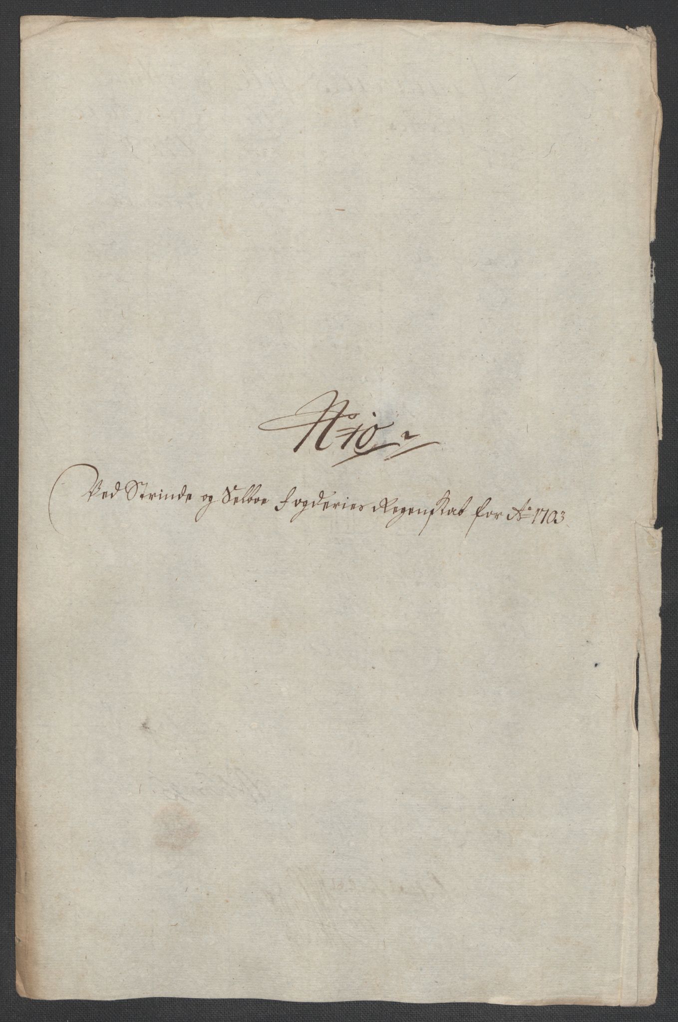 Rentekammeret inntil 1814, Reviderte regnskaper, Fogderegnskap, AV/RA-EA-4092/R61/L4108: Fogderegnskap Strinda og Selbu, 1701-1703, s. 406