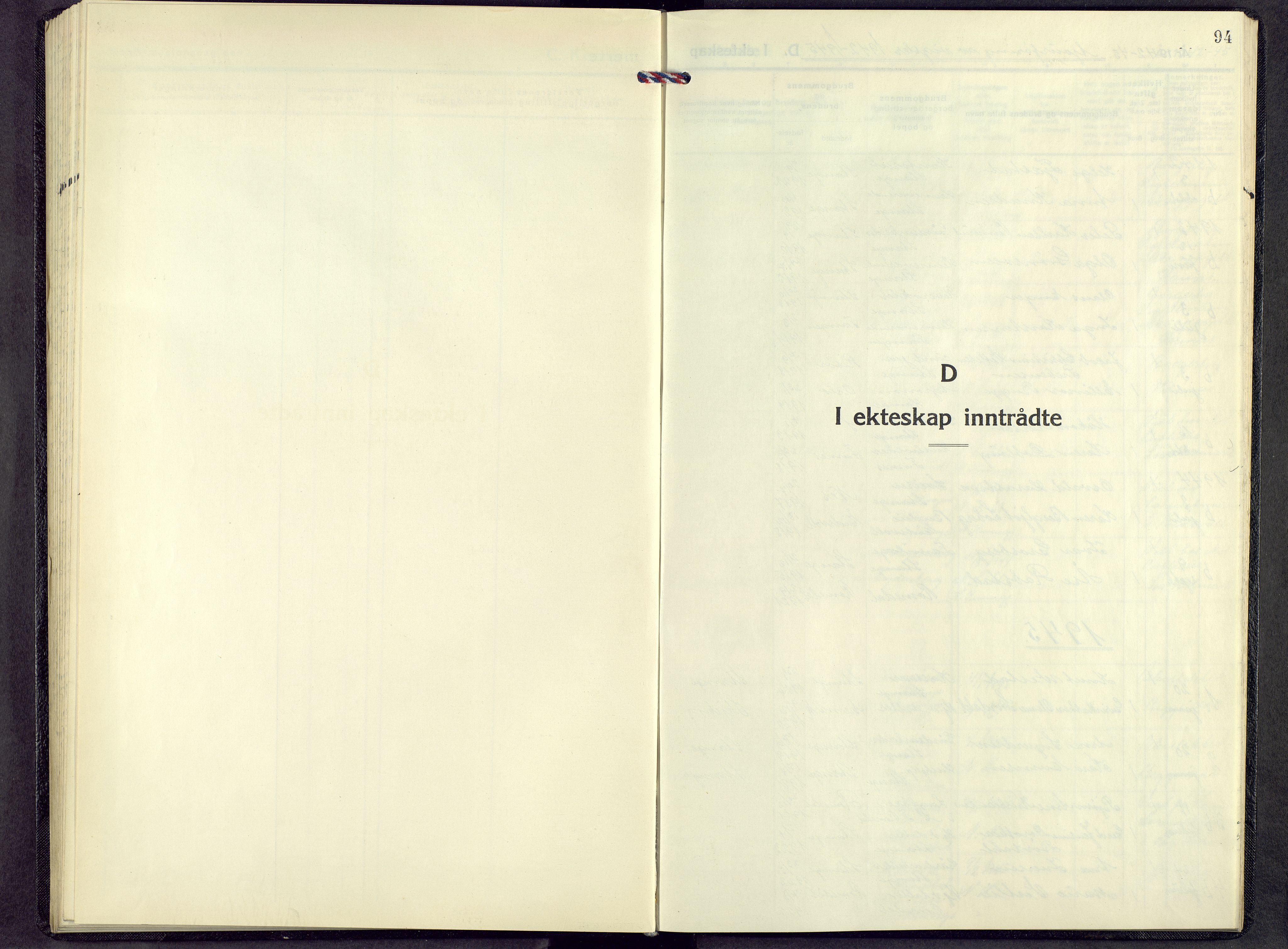 Stange prestekontor, SAH/PREST-002/L/L0022: Klokkerbok nr. 22, 1948-1954, s. 94
