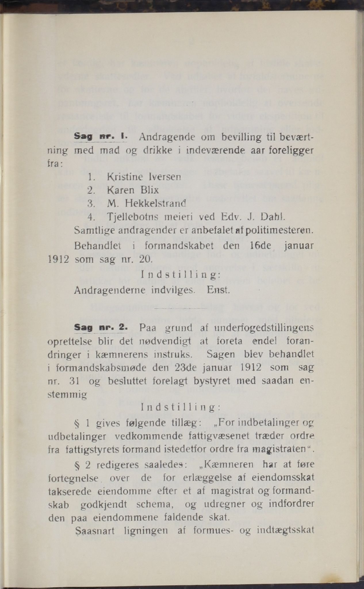 Narvik kommune. Formannskap , AIN/K-18050.150/A/Ab/L0002: Møtebok, 1912