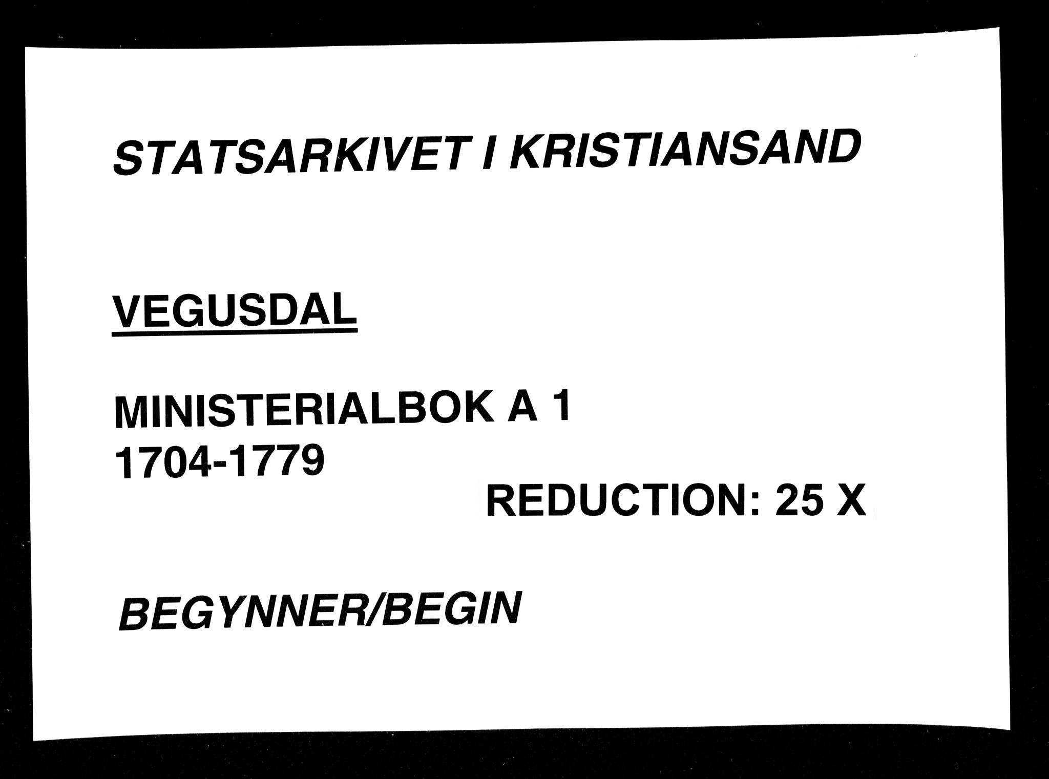 Herefoss sokneprestkontor, SAK/1111-0019/F/Fa/Fab/L0001: Ministerialbok nr. A 1, 1704-1779