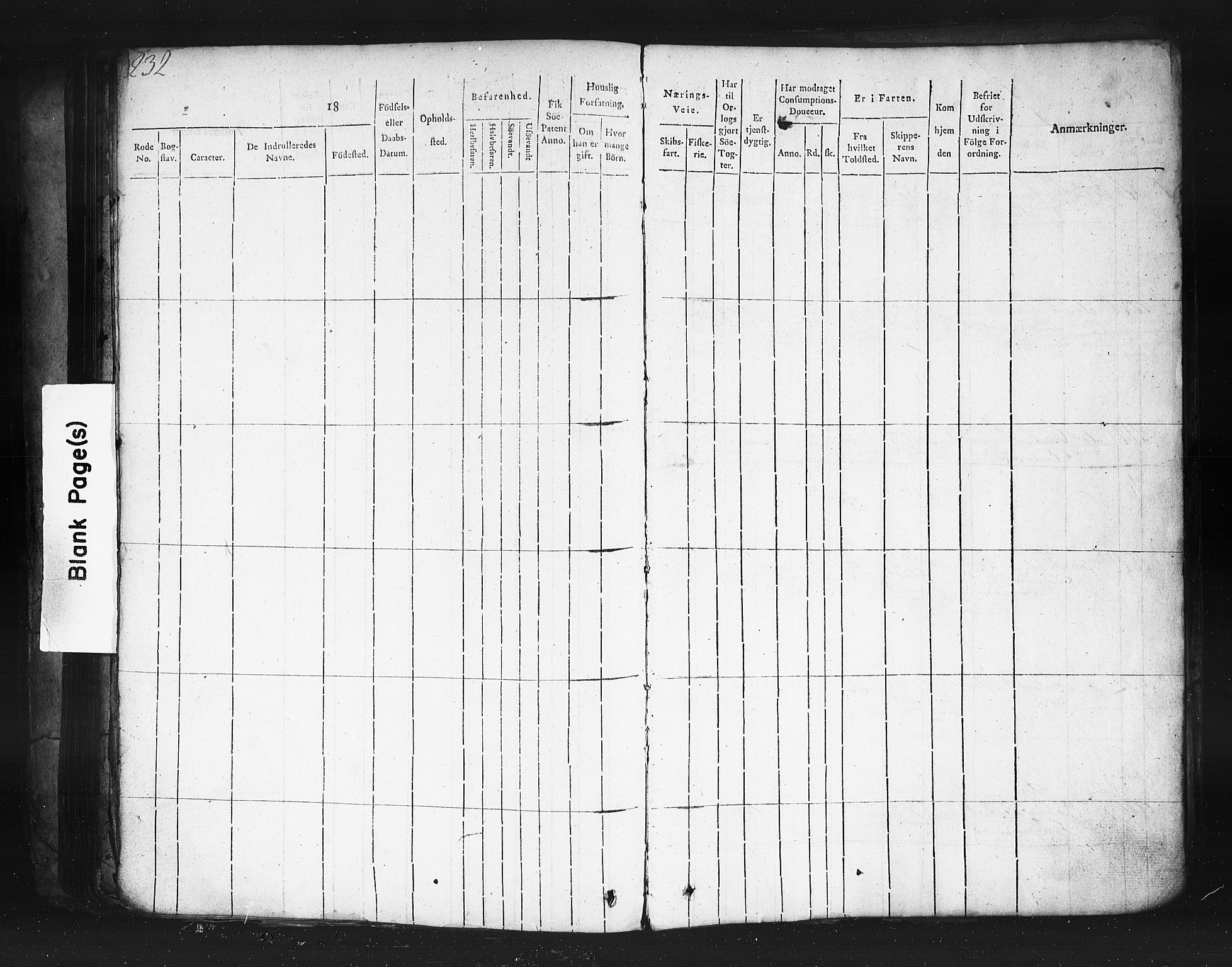 Oslo mønstringskontor, SAO/A-10569g/F/Fc/Fcb/L0001: Hovedrulle, 1819, s. 245