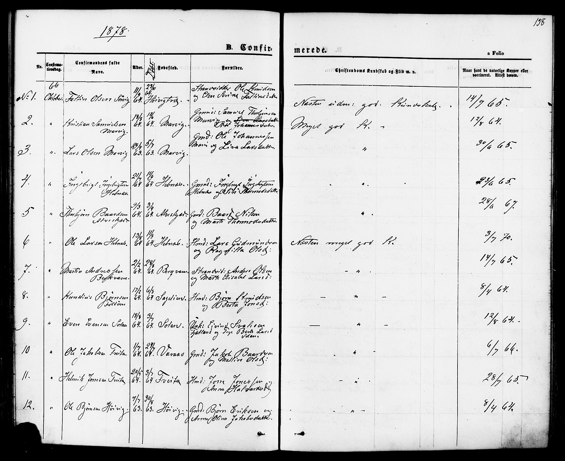 Jelsa sokneprestkontor, SAST/A-101842/01/IV: Ministerialbok nr. A 8, 1867-1883, s. 158