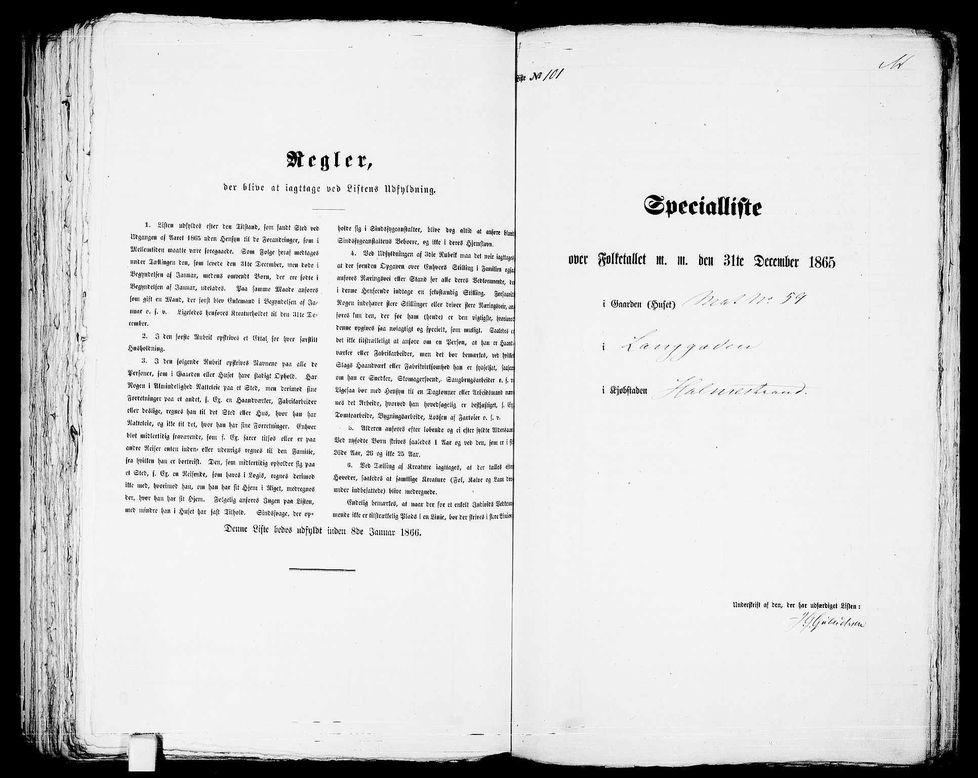 RA, Folketelling 1865 for 0702B Botne prestegjeld, Holmestrand kjøpstad, 1865, s. 209