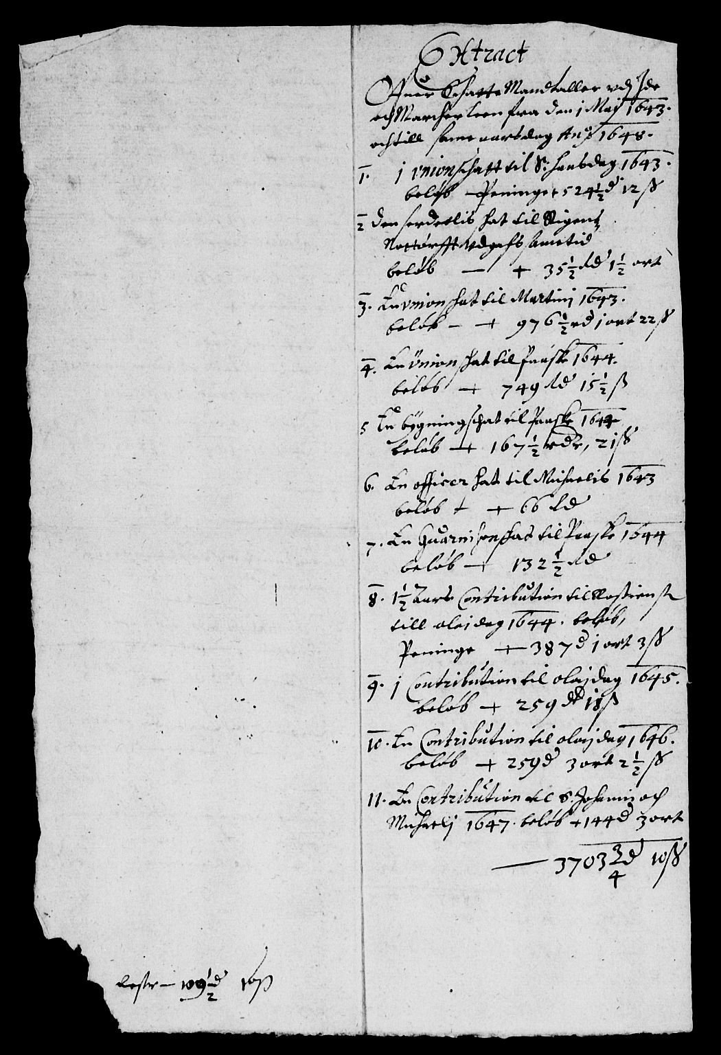 Rentekammeret inntil 1814, Reviderte regnskaper, Lensregnskaper, AV/RA-EA-5023/R/Rb/Rbb/L0005: Idd og Marker len, 1645-1650