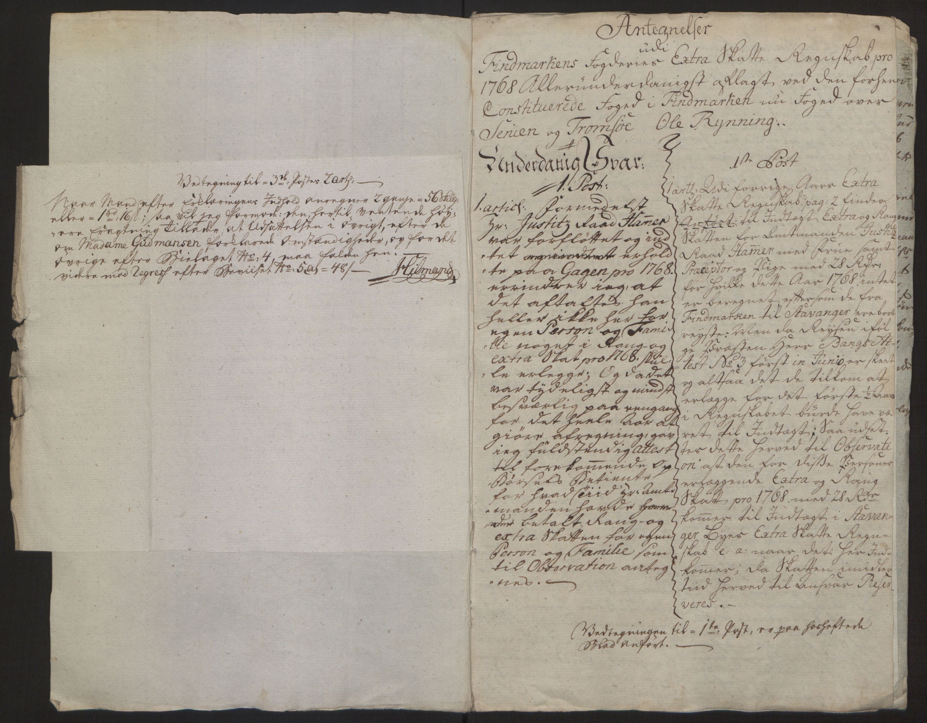 Rentekammeret inntil 1814, Reviderte regnskaper, Fogderegnskap, RA/EA-4092/R69/L4910: Ekstraskatten  Finnmark/Vardøhus, 1762-1772, s. 305
