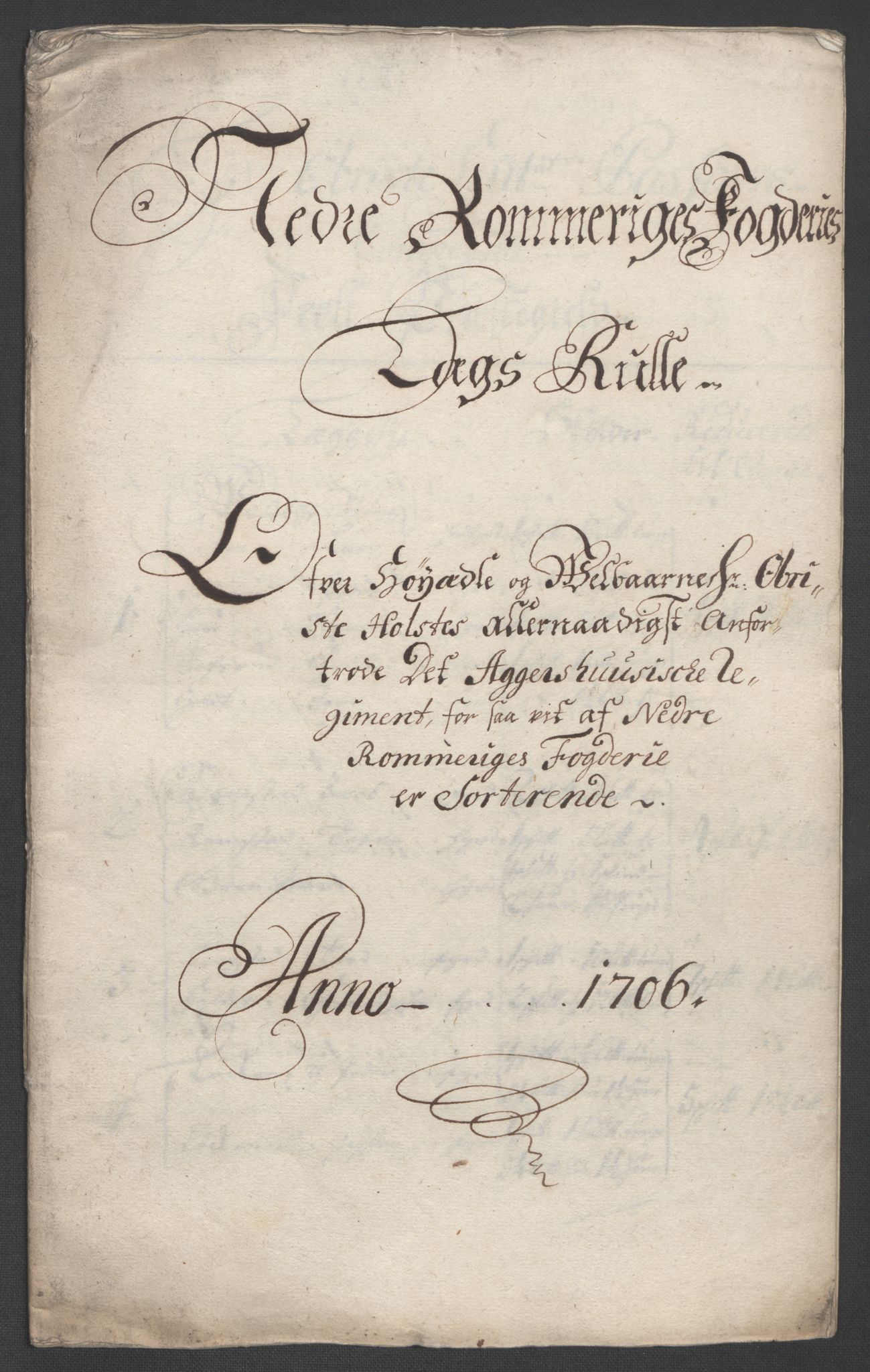 Rentekammeret inntil 1814, Reviderte regnskaper, Fogderegnskap, AV/RA-EA-4092/R11/L0590: Fogderegnskap Nedre Romerike, 1706-1707, s. 352