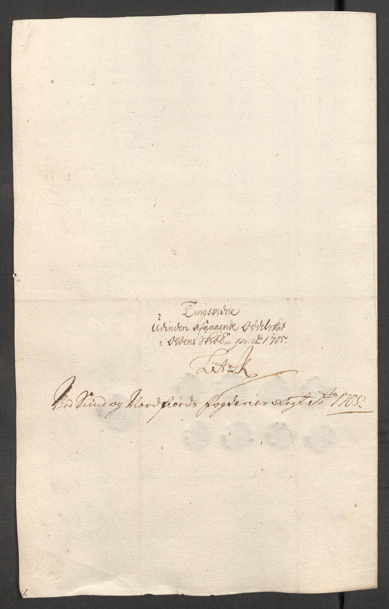Rentekammeret inntil 1814, Reviderte regnskaper, Fogderegnskap, RA/EA-4092/R53/L3429: Fogderegnskap Sunn- og Nordfjord, 1705, s. 159