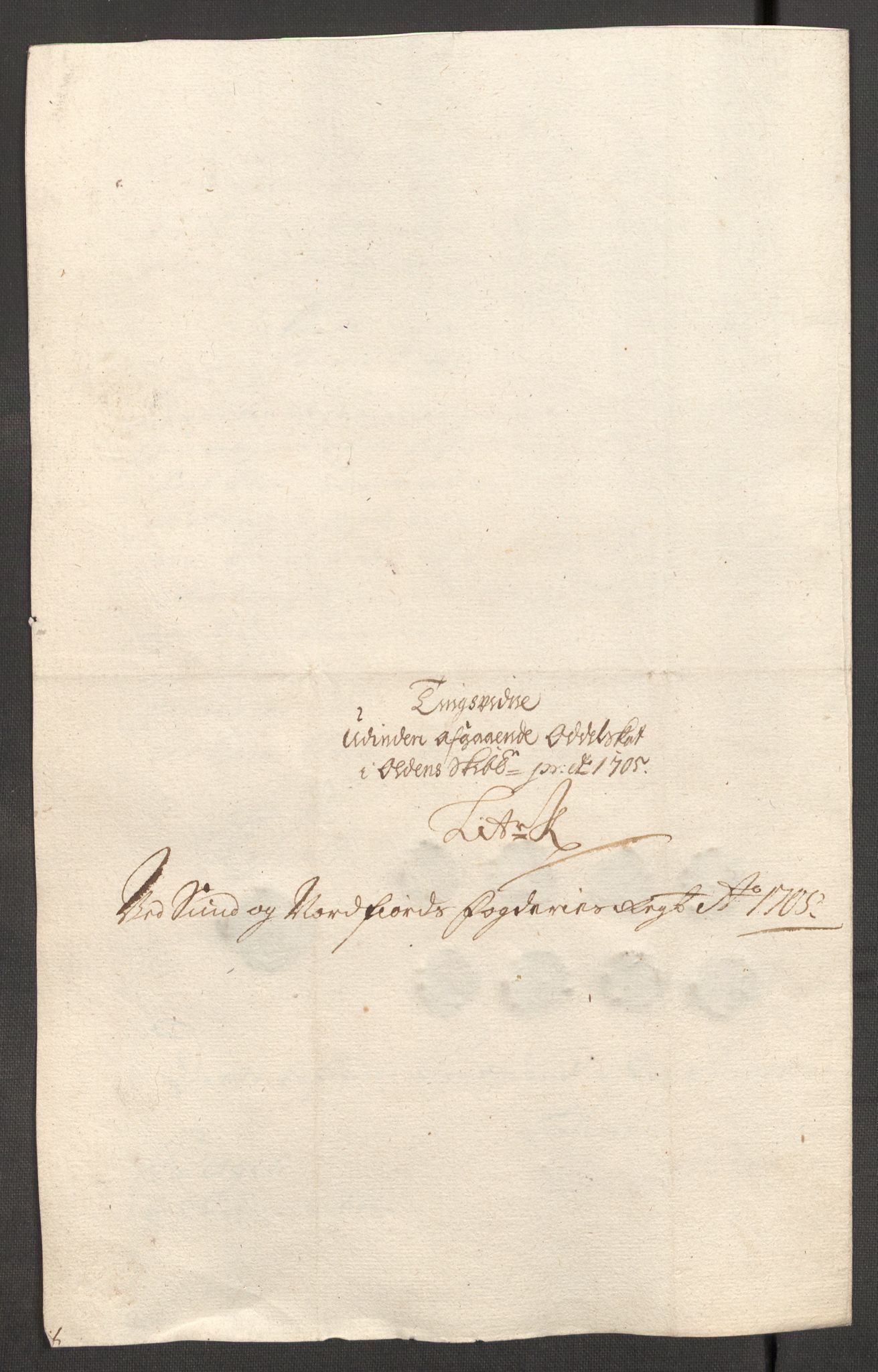 Rentekammeret inntil 1814, Reviderte regnskaper, Fogderegnskap, AV/RA-EA-4092/R53/L3429: Fogderegnskap Sunn- og Nordfjord, 1705, s. 159