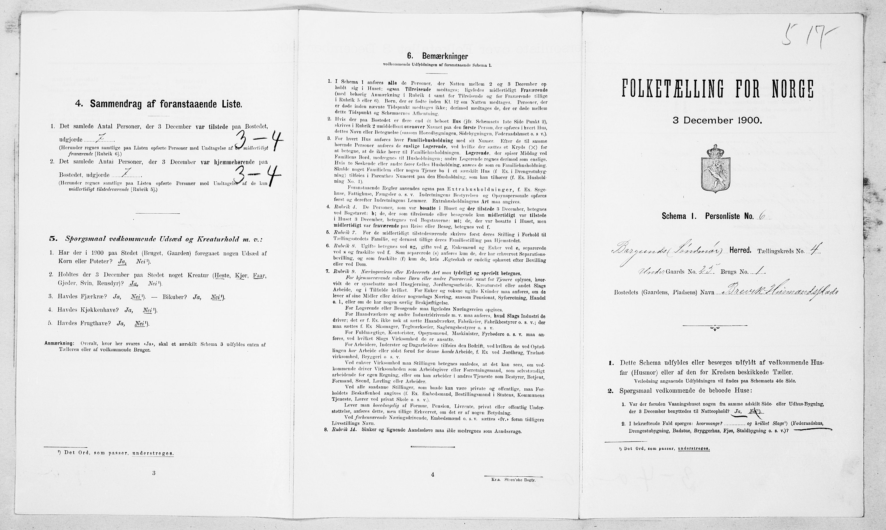 SAT, Folketelling 1900 for 1531 Borgund herred, 1900, s. 461