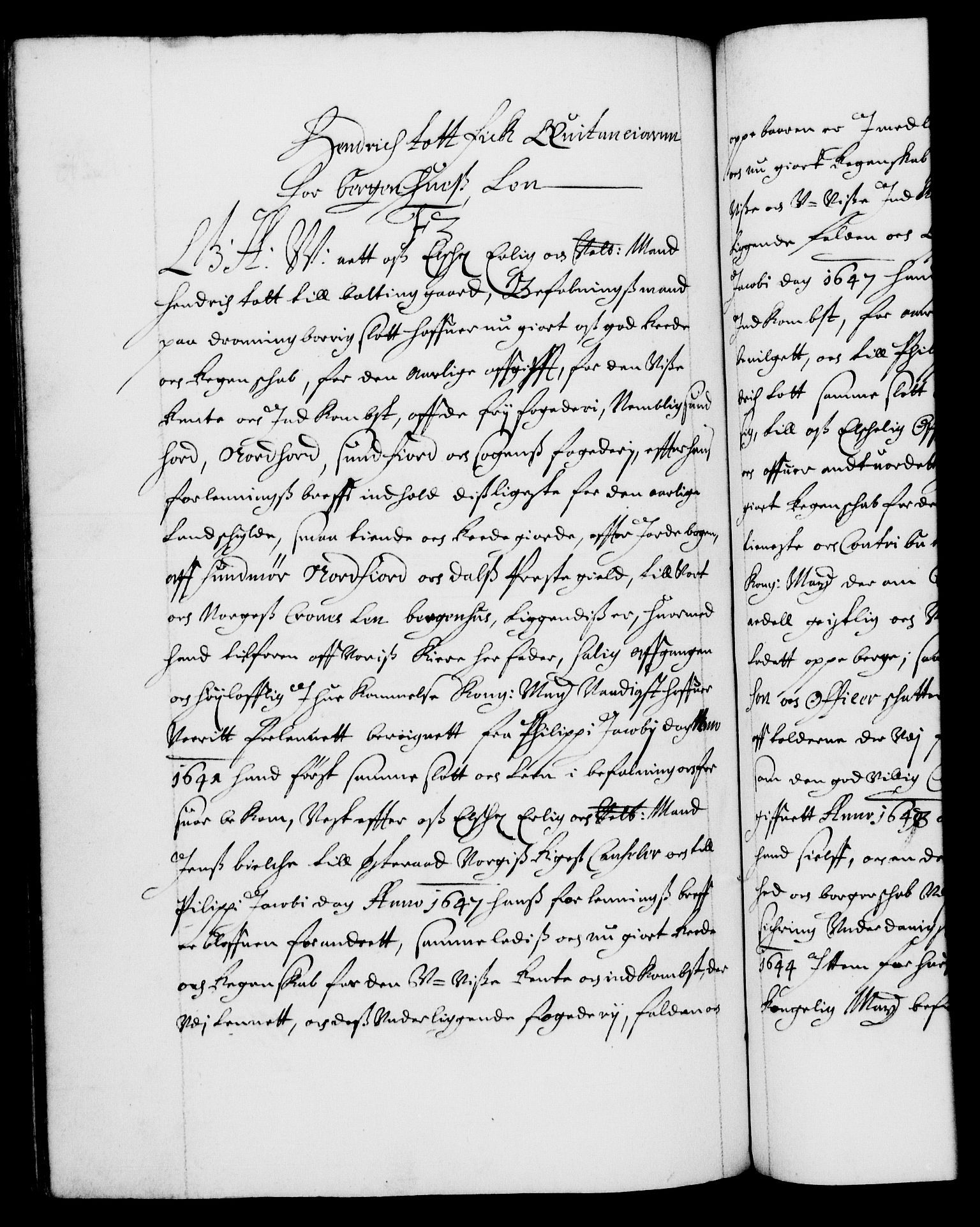 Danske Kanselli 1572-1799, RA/EA-3023/F/Fc/Fca/Fcaa/L0007: Norske registre (mikrofilm), 1648-1650, s. 547b