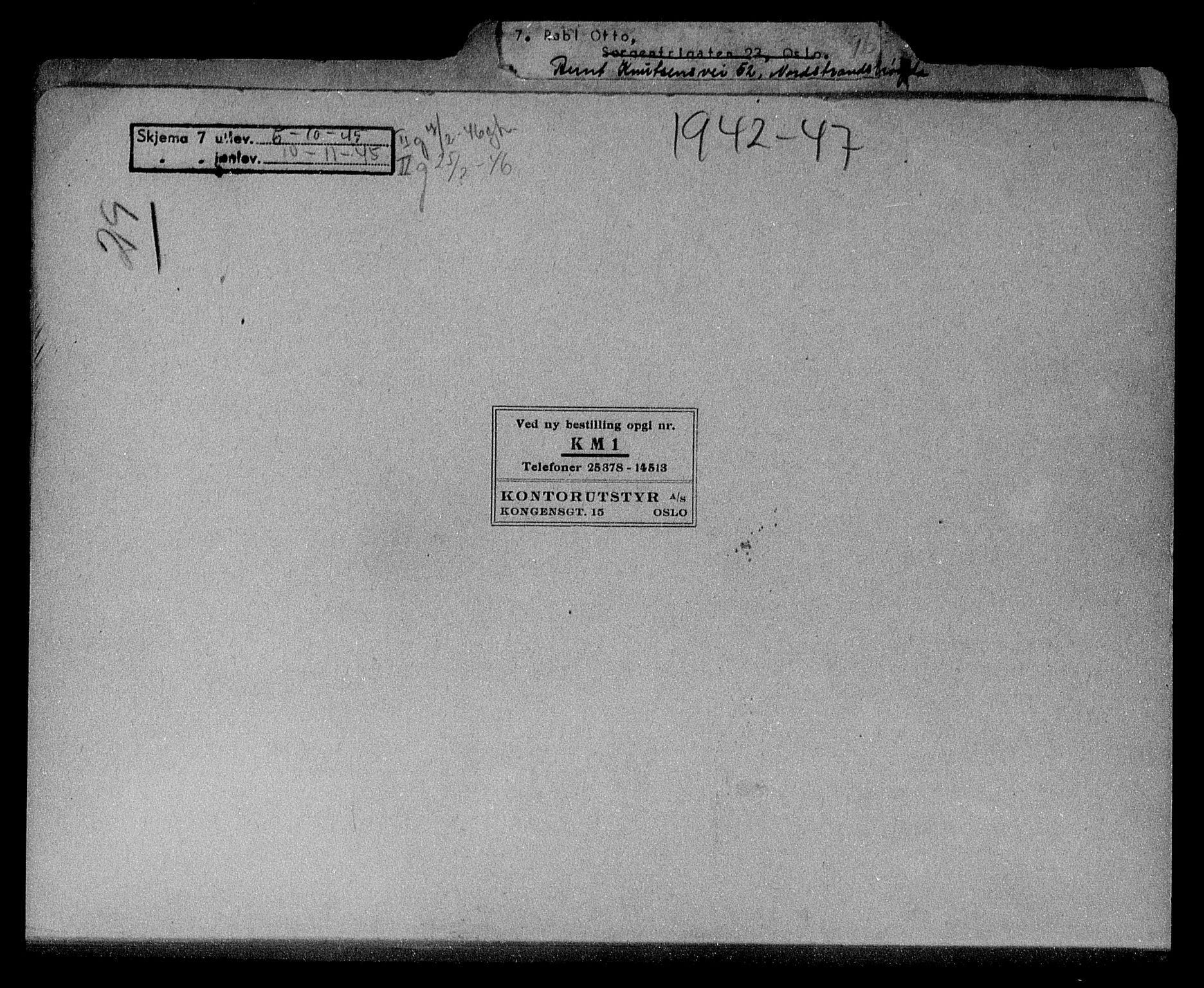 Justisdepartementet, Tilbakeføringskontoret for inndratte formuer, RA/S-1564/H/Hc/Hcc/L0971: --, 1945-1947, s. 293