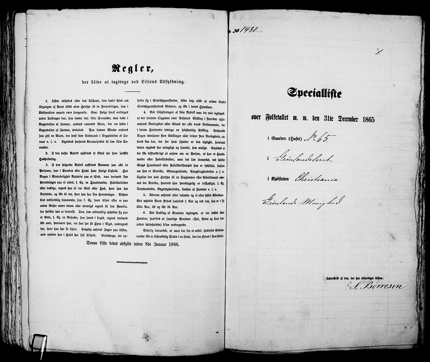 RA, Folketelling 1865 for 0301 Kristiania kjøpstad, 1865, s. 3361