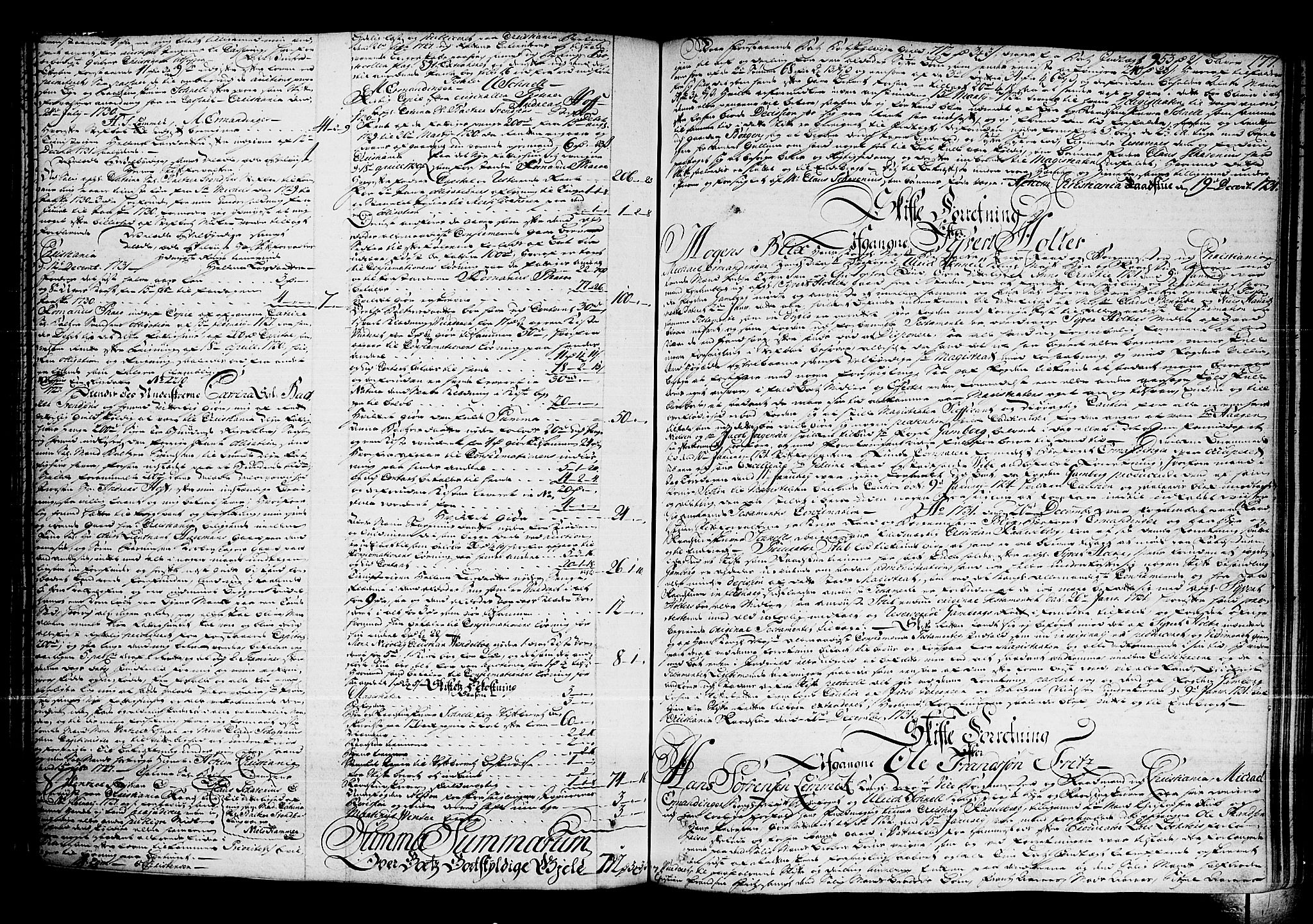 Oslo skifterett, AV/SAO-A-10383/H/Ha/L0006: Skifteprotokoll, 1728-1736, s. 176b-177a